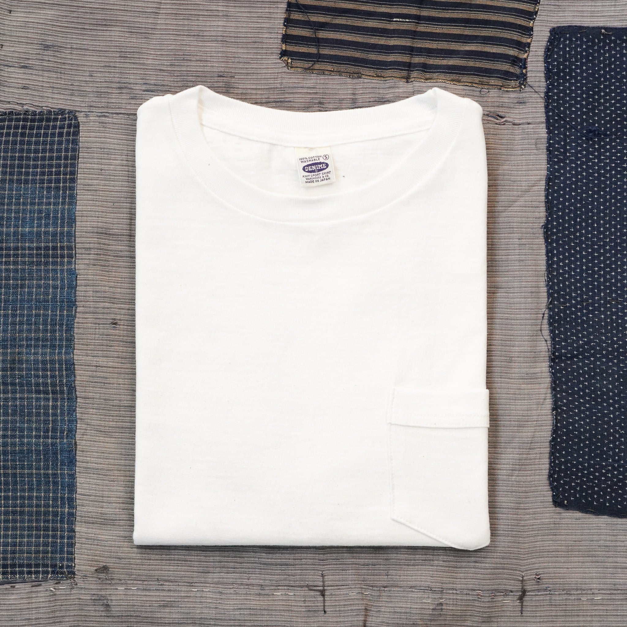 Denime Lot 273 Pocket Tee - Off White