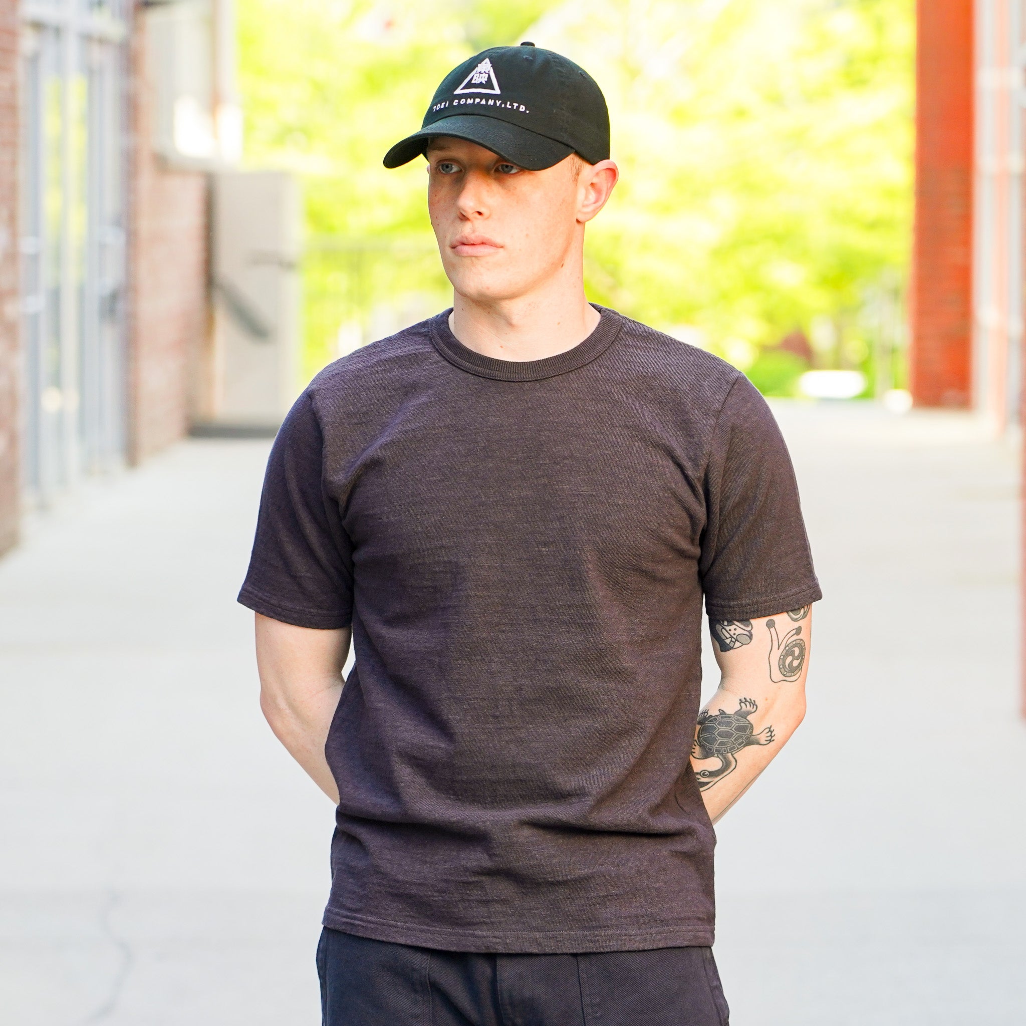 UES No. 8 Slub Nep Short Sleeve Tee - Steel Gray
