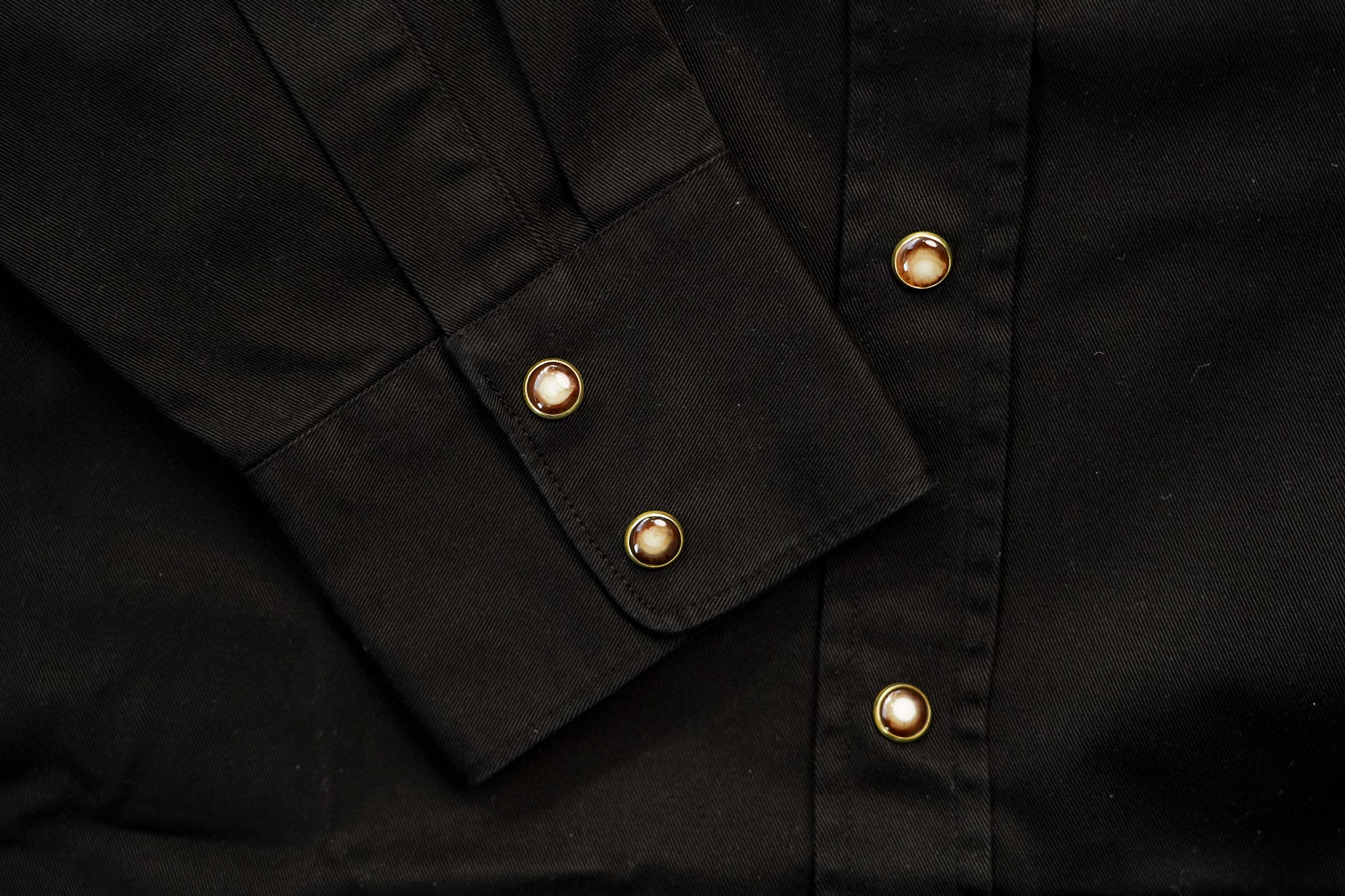 Indigofera Sideras Western Shirt - Black Twill