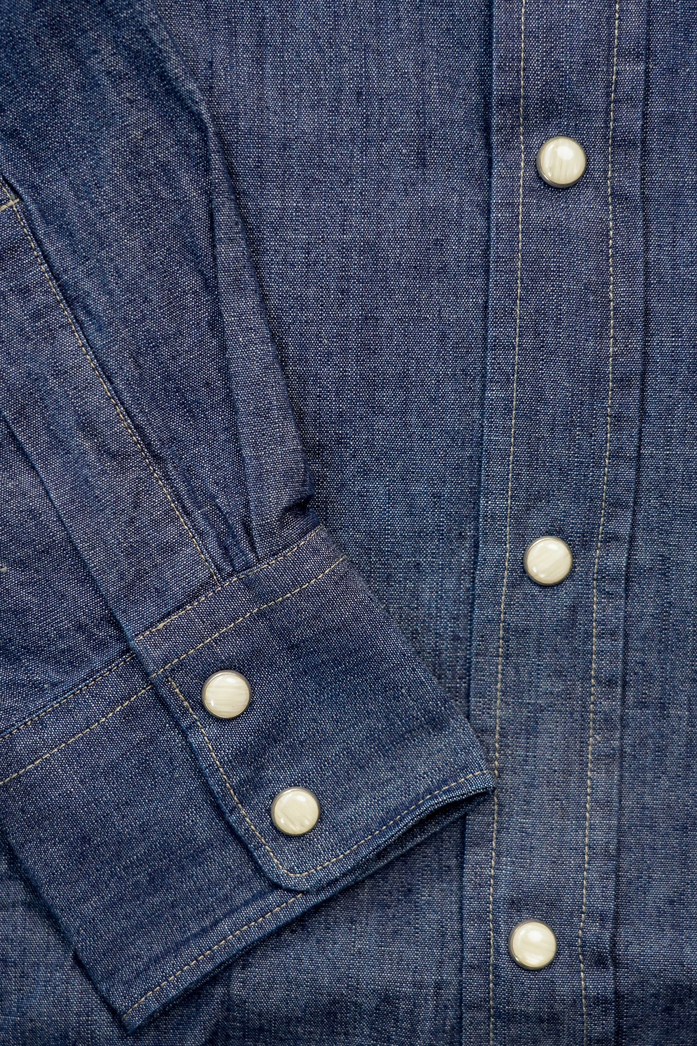 Indigofera Sideras Western Shirt - Indigo Chambray