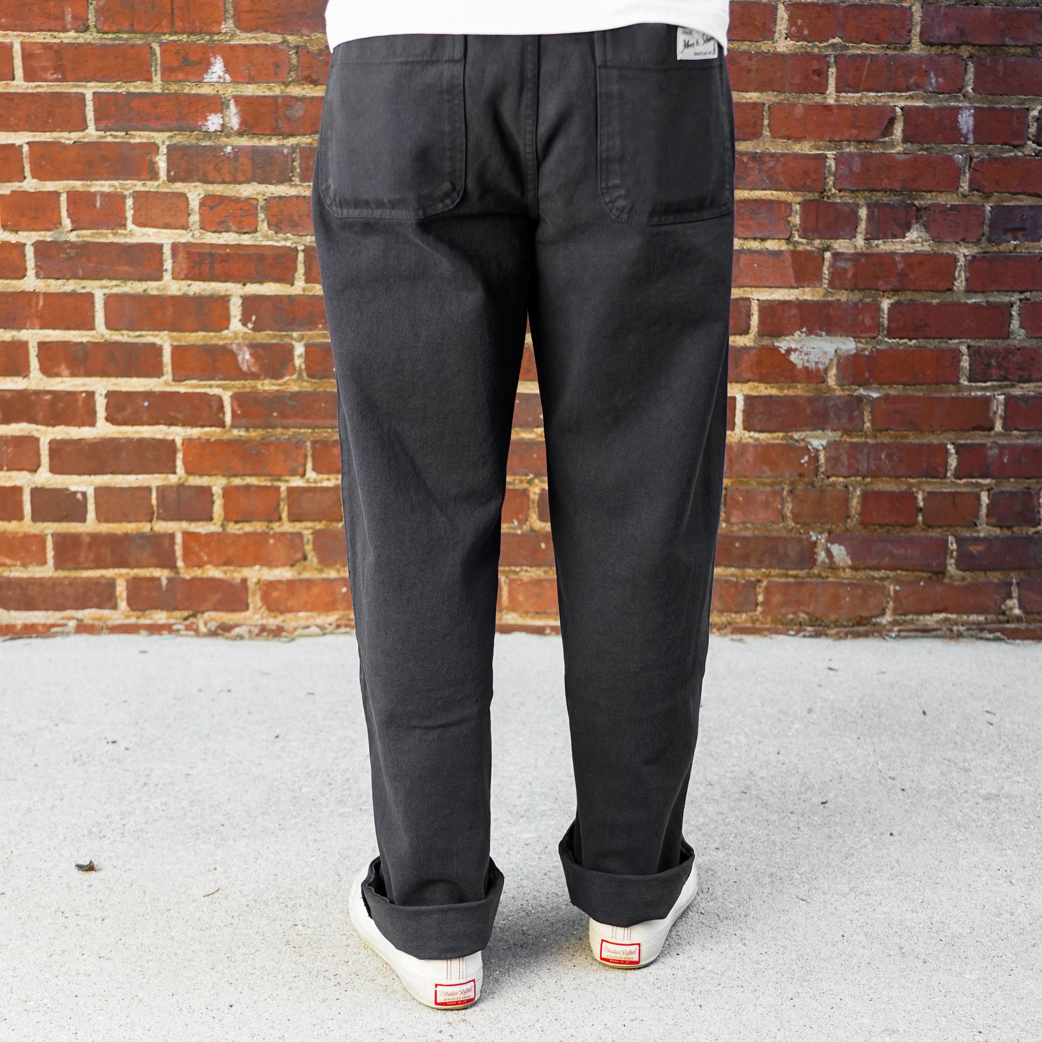 Merz b. Schwanen Workers's Cotton Twill Drawstring Pants