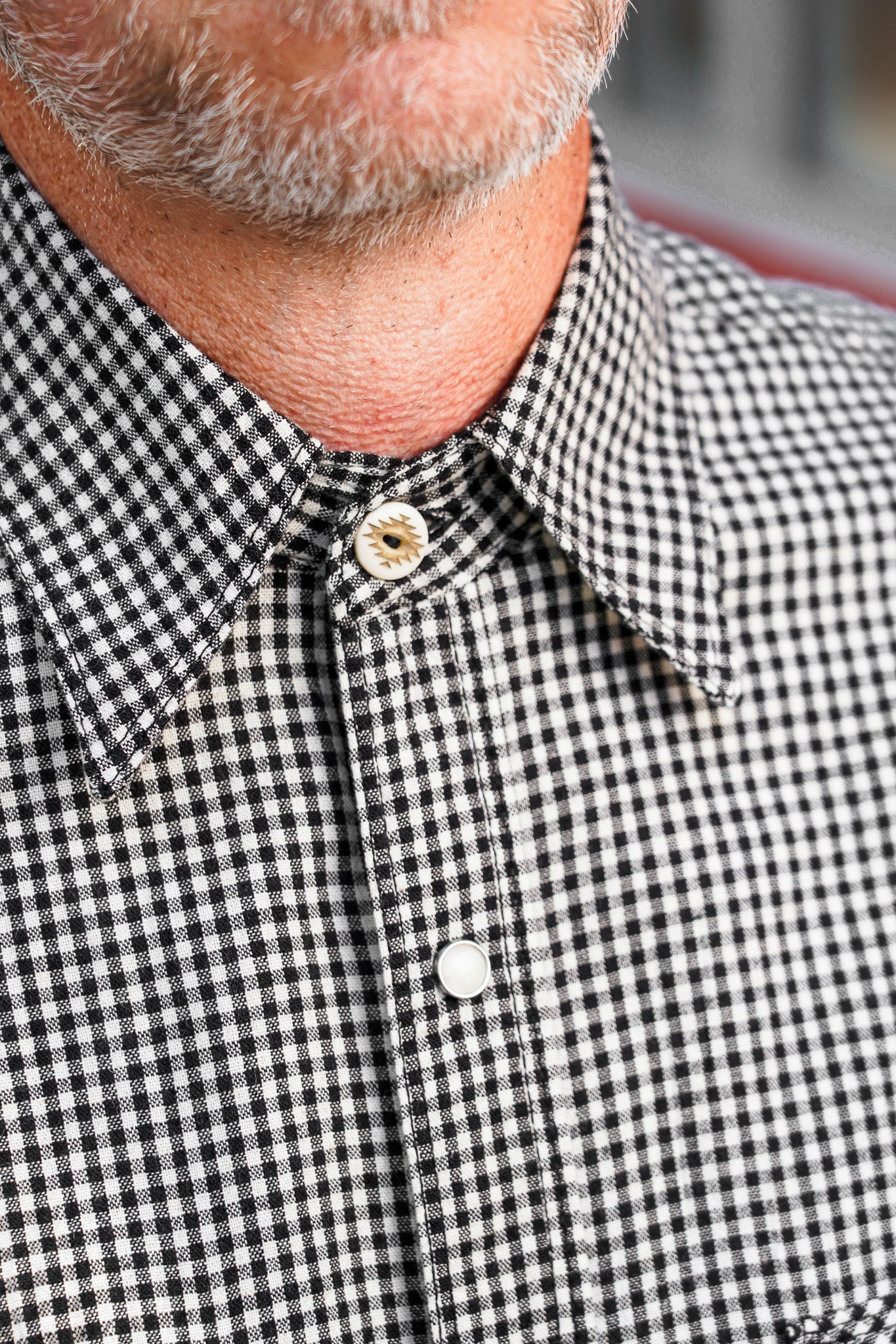 Freenote Cloth Bodie S/S Western - Black Gingham