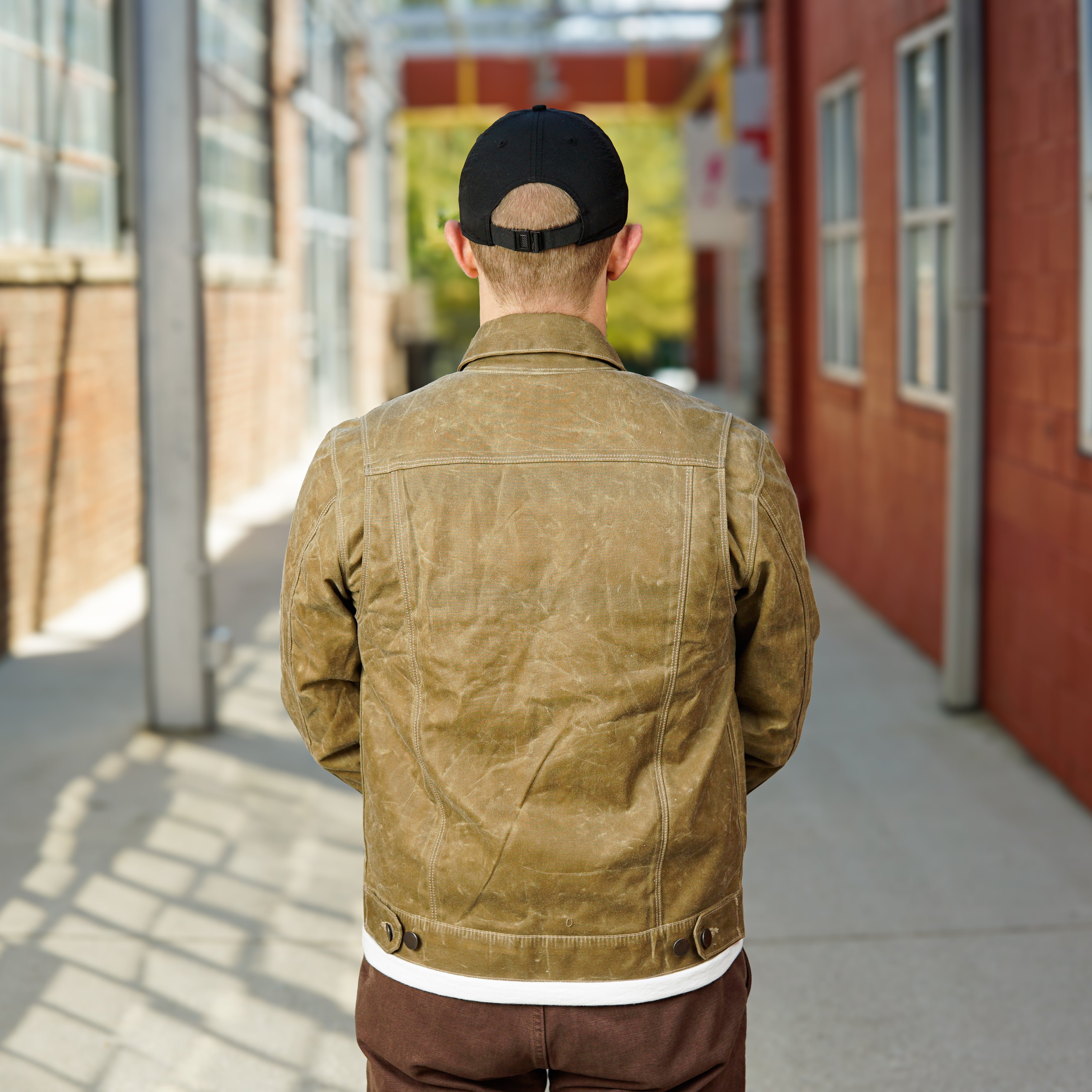 Freenote Cloth RJ-1 Riders Jacket Waxed Canvas - Tobacco
