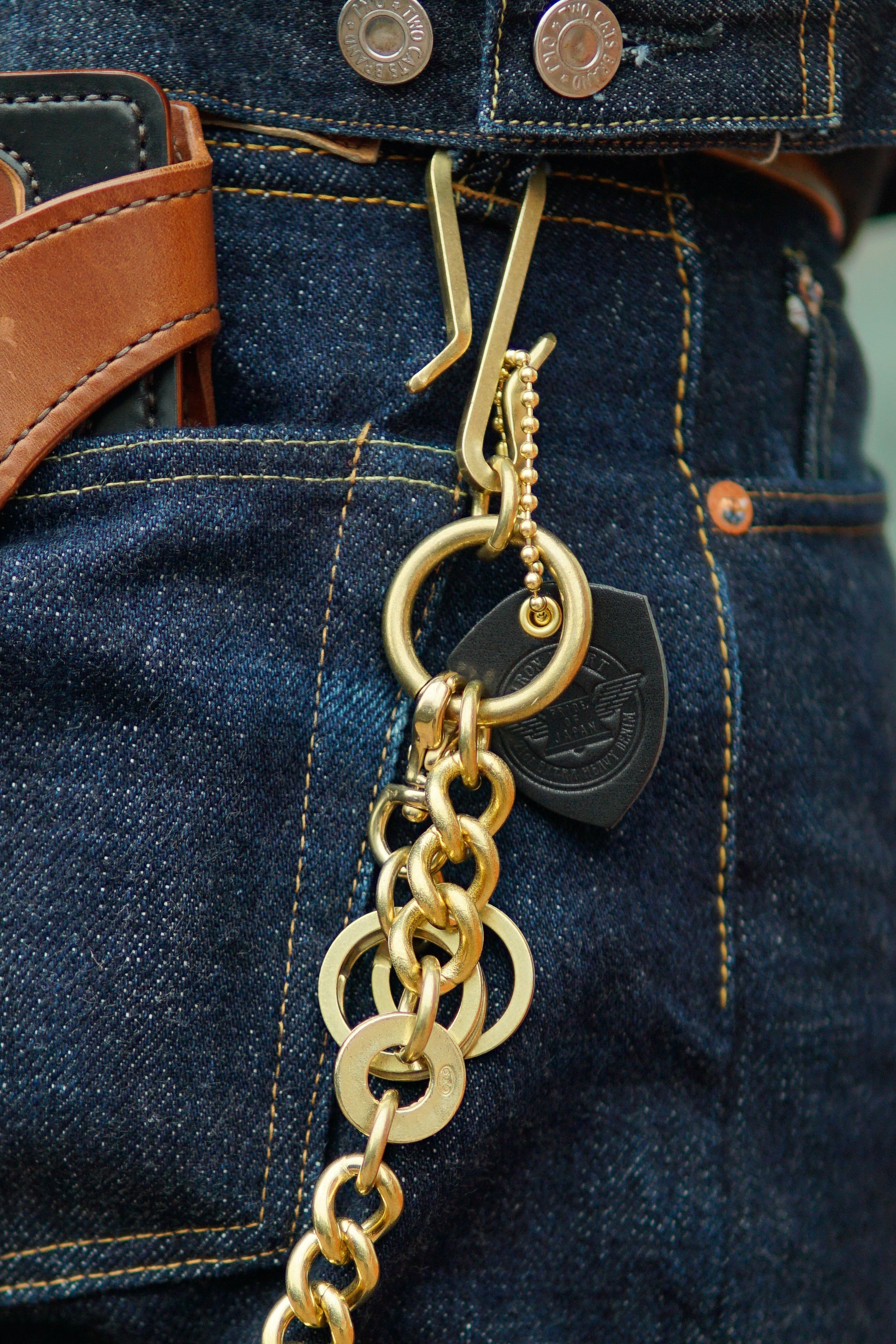 Iron Heart IHW-6 Brass Wallet Chain w/ Hook & Rings – Guilty Party