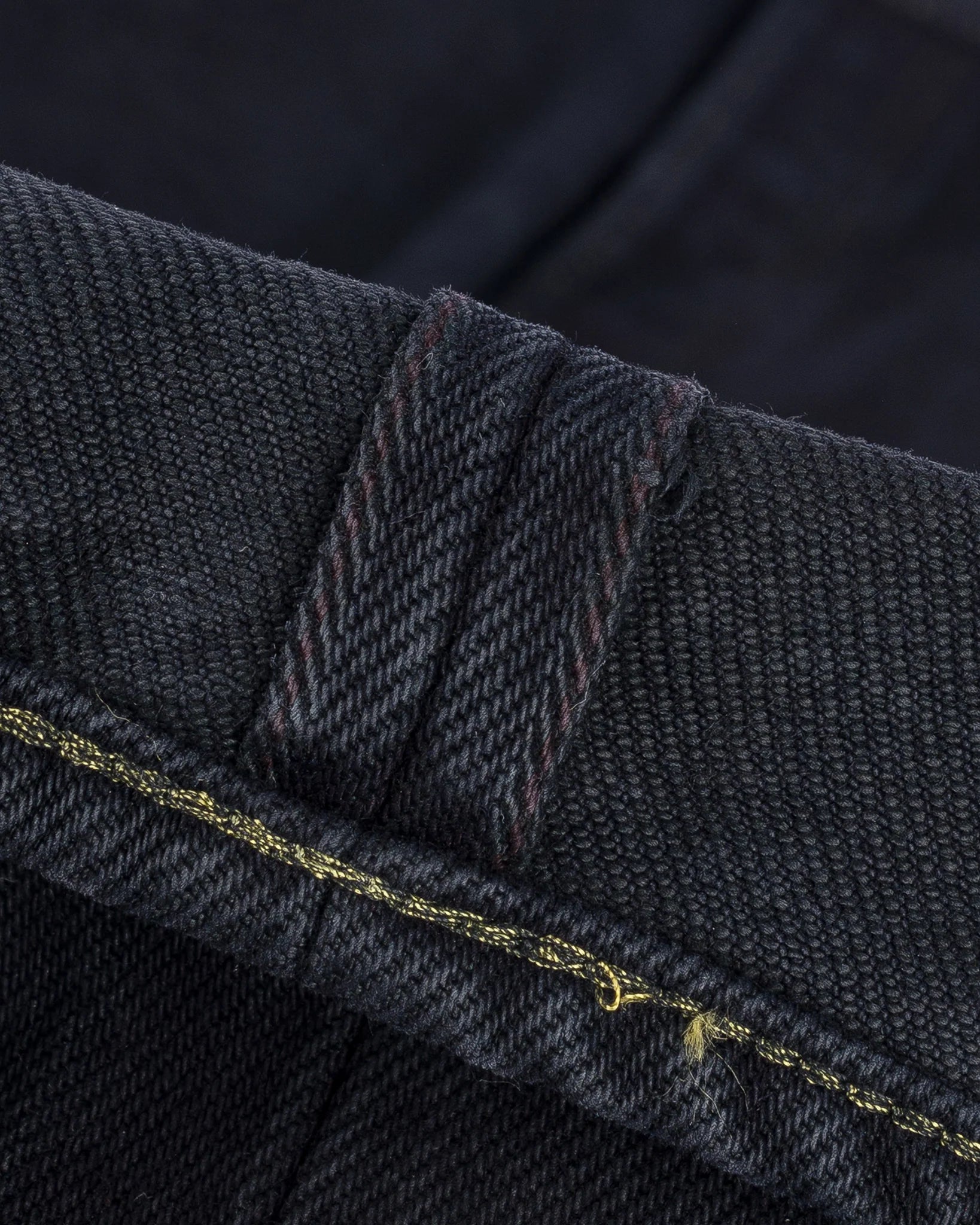 Iron Heart IH-634S-B 21oz Selvedge Denim Straight Cut Jeans - Indigo Overdyed Black