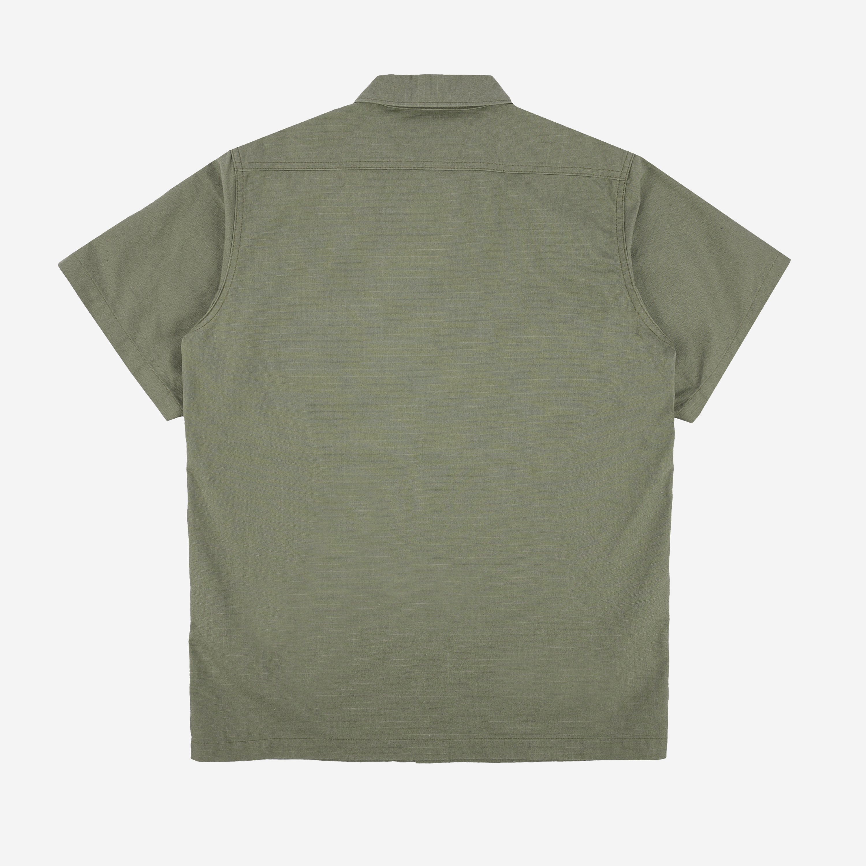 Iron Heart IHSH-415-GRN 8oz Ripstop Short Sleeved Mechanic Shirt -Green