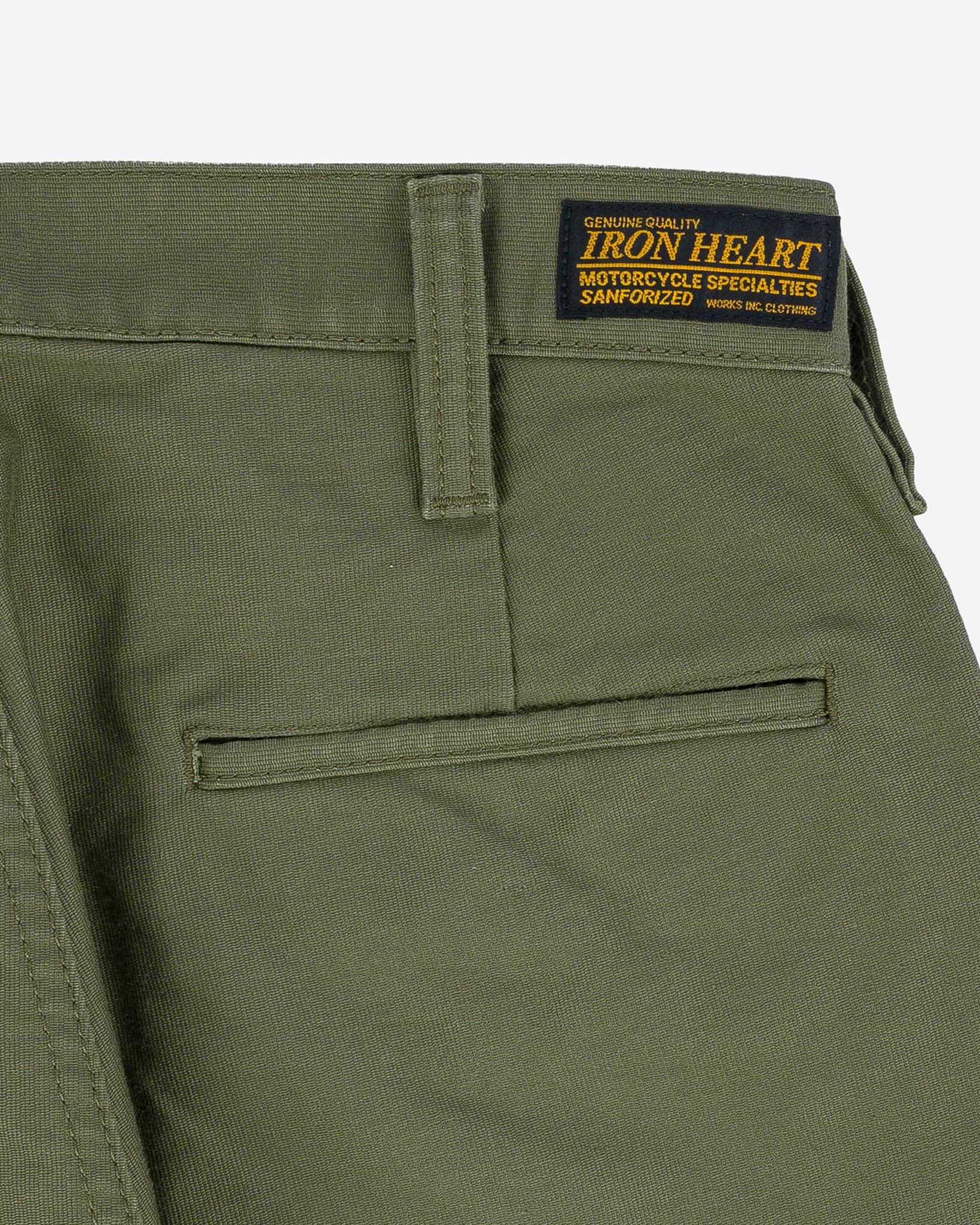 Iron Heart IH-720-OLV 11oz Cotton Whipcord Work Pants - Olive