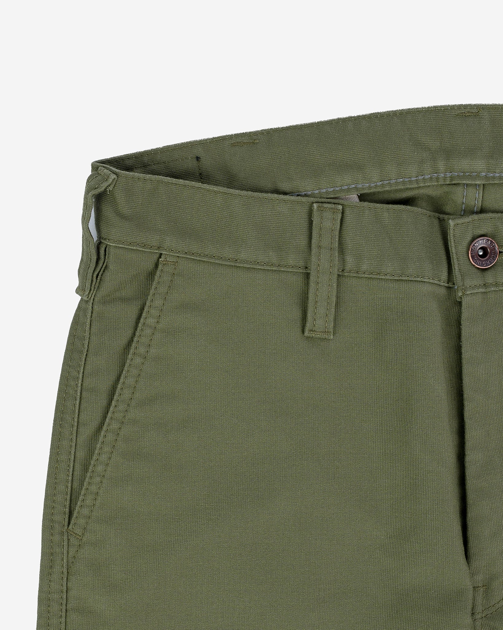 Iron Heart IH-720-OLV 11oz Cotton Whipcord Work Pants - Olive