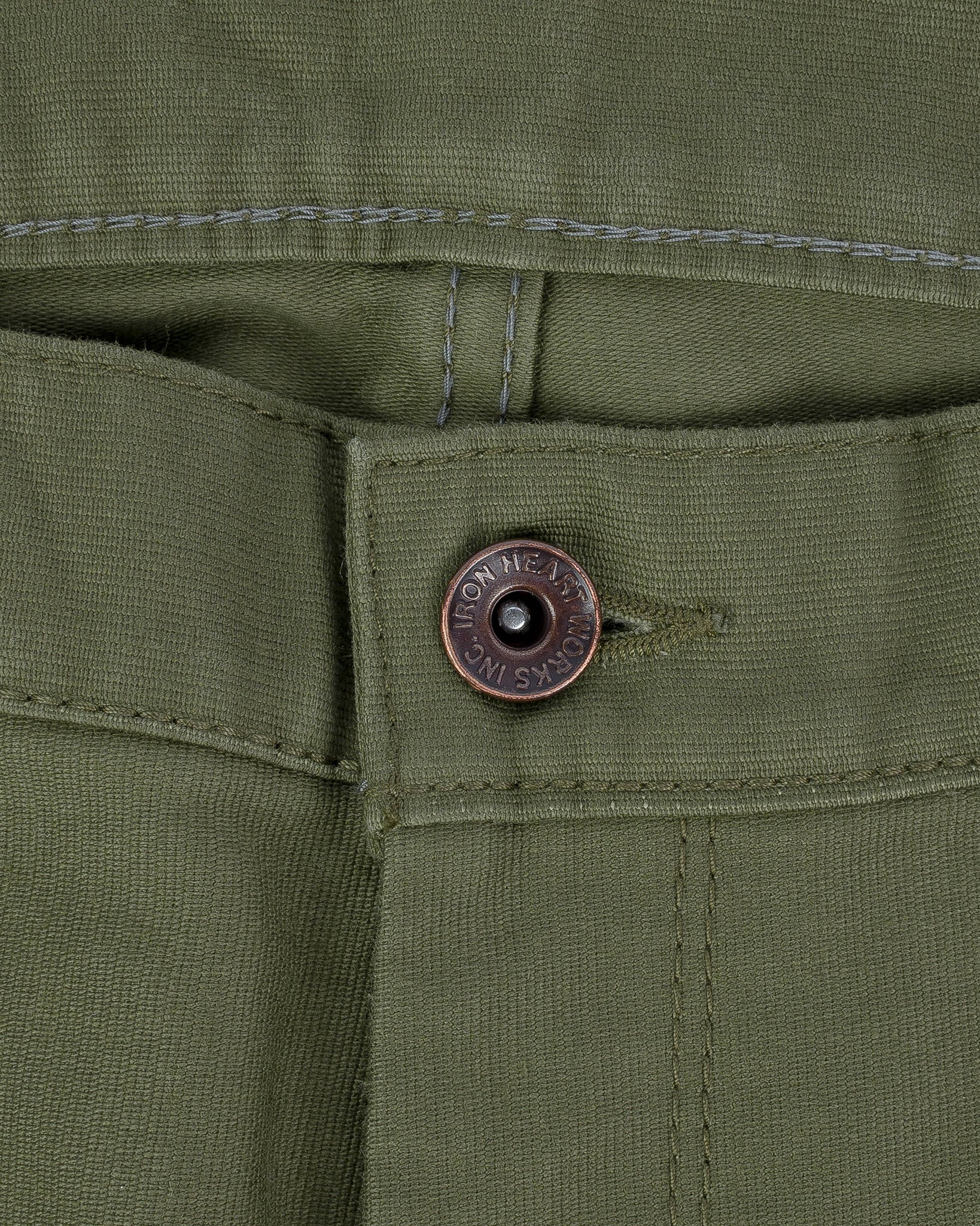 Iron Heart IH-720-OLV 11oz Cotton Whipcord Work Pants - Olive