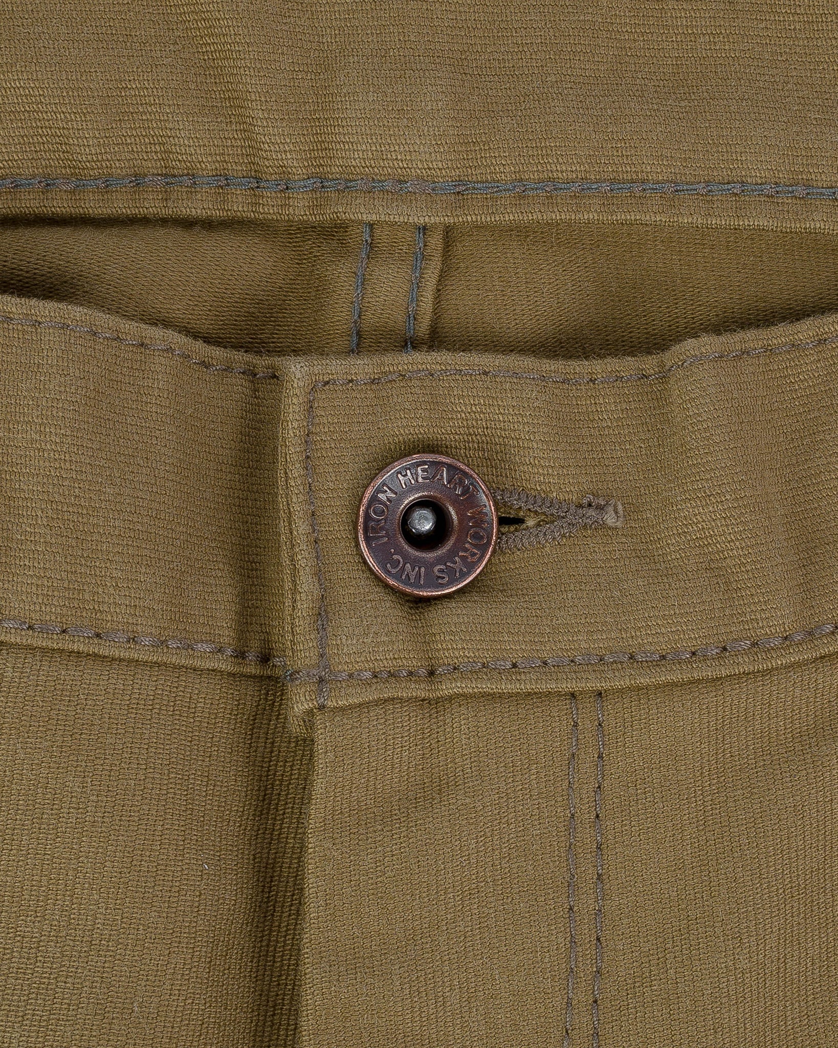 Iron Heart IH-720-KHA 11oz Cotton Whipcord Work Pants - Khaki
