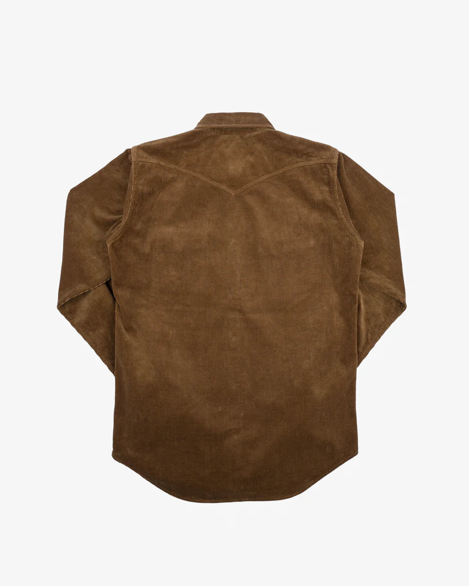 Iron Heart IHSH-398-CAM 11oz Corduroy Western Shirt - Camel