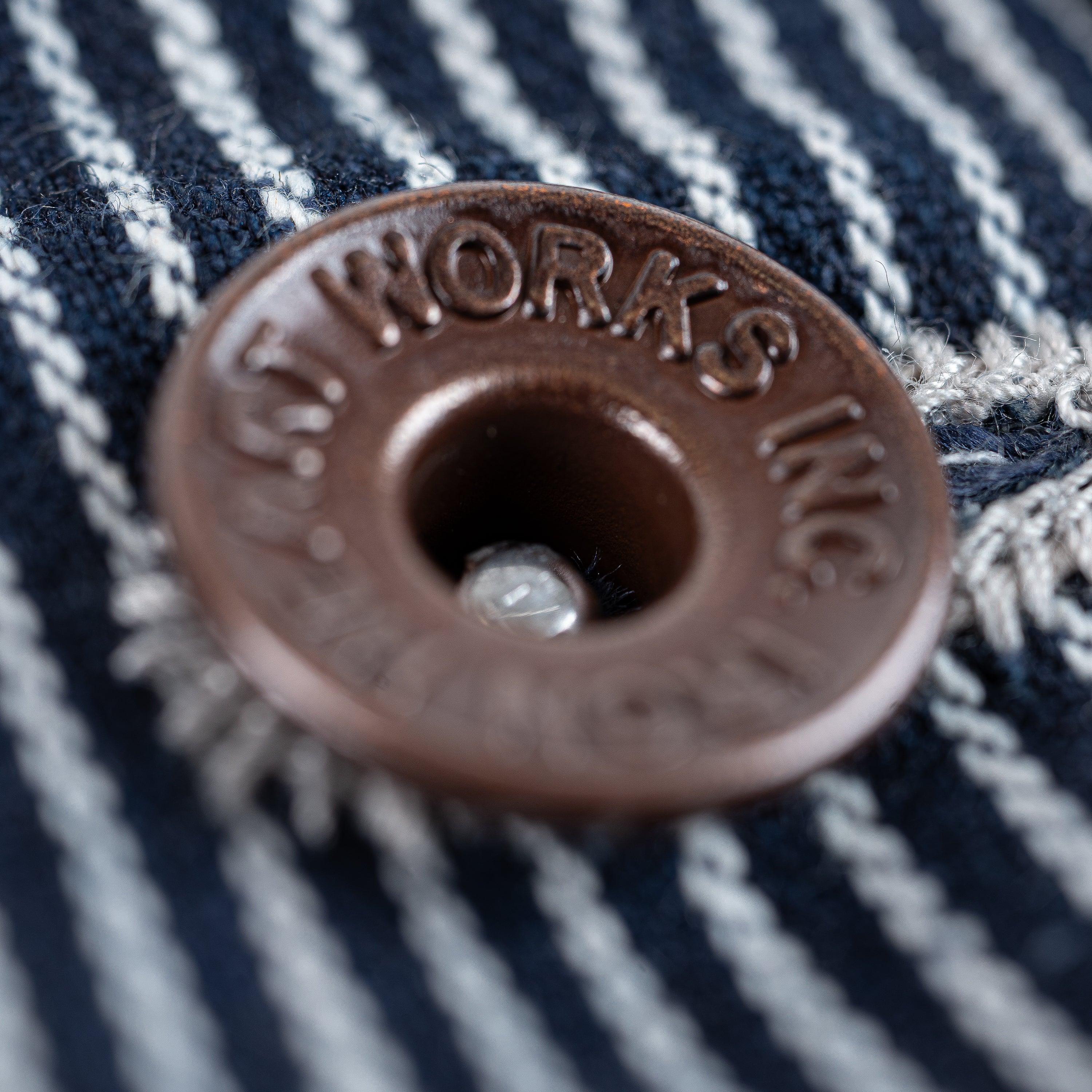 Iron Heart IHJ-141-IND 10.5oz Narrow Stripe Hickory Type 1 Jacket - Indigo