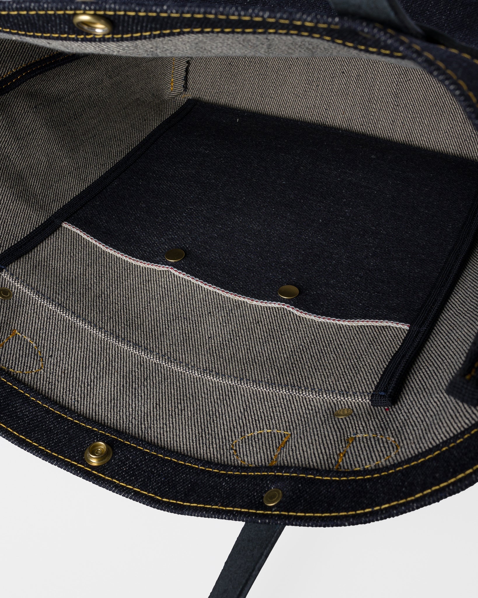 Iron Heart IHE-49-IND 25oz Selvedge Denim Tote Bag - Indigo