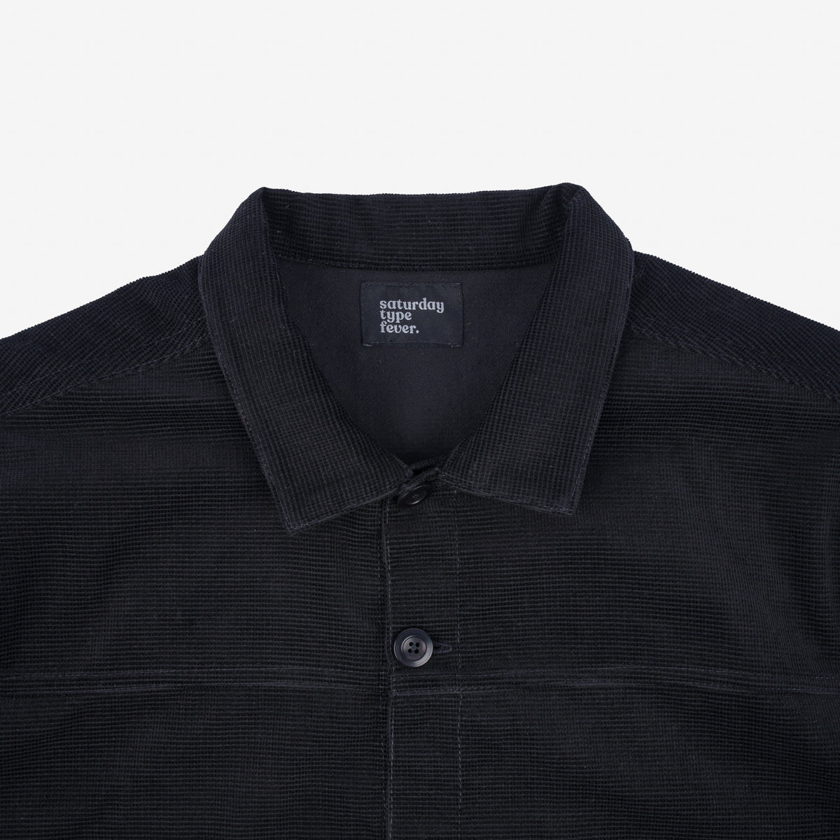 SaturdayTypeFever - Japanese Corduroy Shirt - Black
