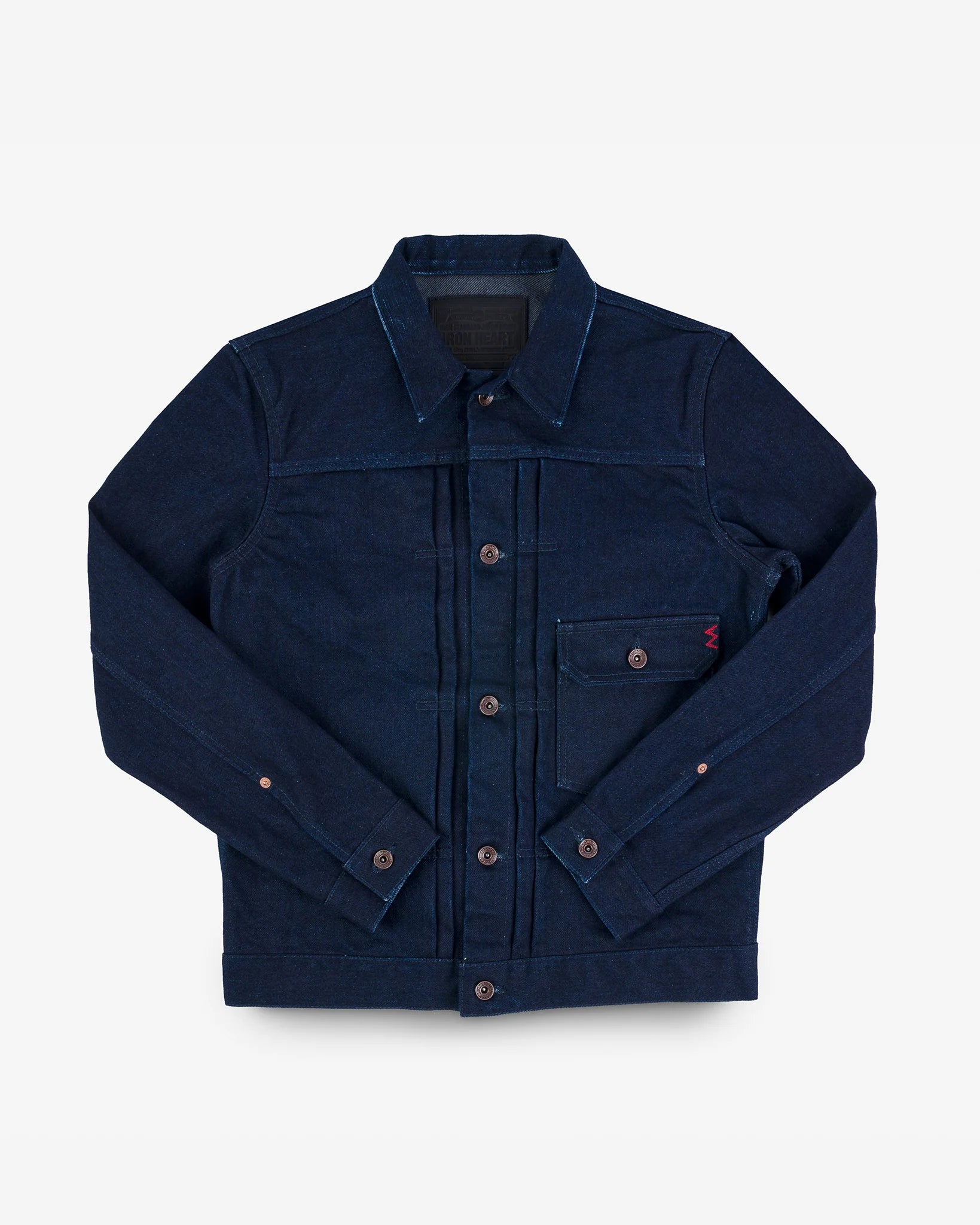 Iron Heart IHJ-140-IG 19oz Selvedge Denim Type I Jacket - Indigo/Grey