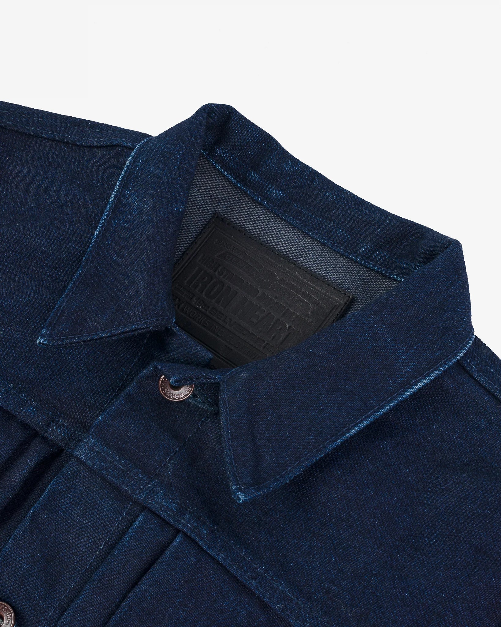 Iron Heart IHJ-140-IG 19oz Selvedge Denim Type I Jacket - Indigo/Grey