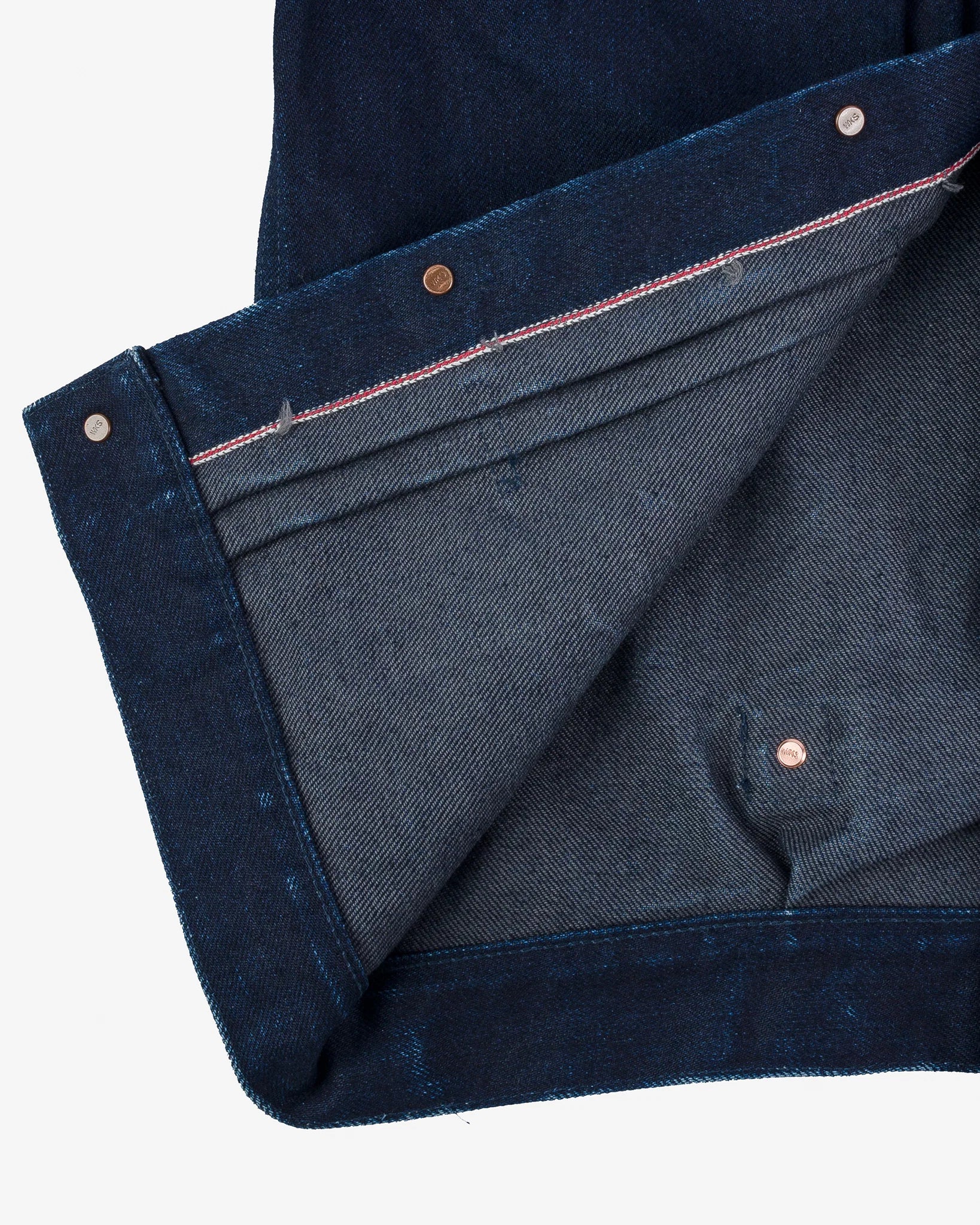 Iron Heart IHJ-140-IG 19oz Selvedge Denim Type I Jacket - Indigo/Grey