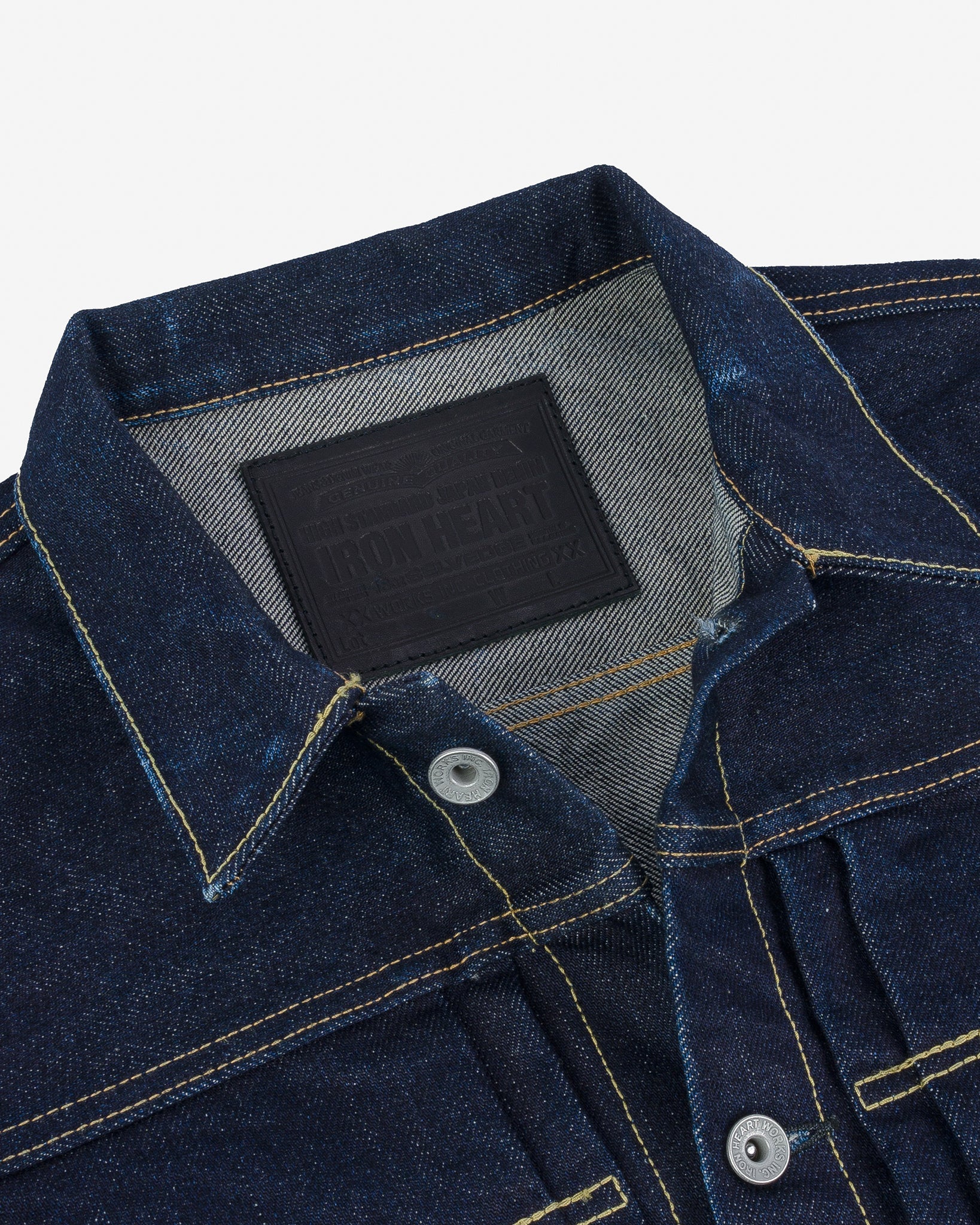 Iron Heart IHJ-139-IND 19oz Selvedge Denim Type II Jacket - Indigo