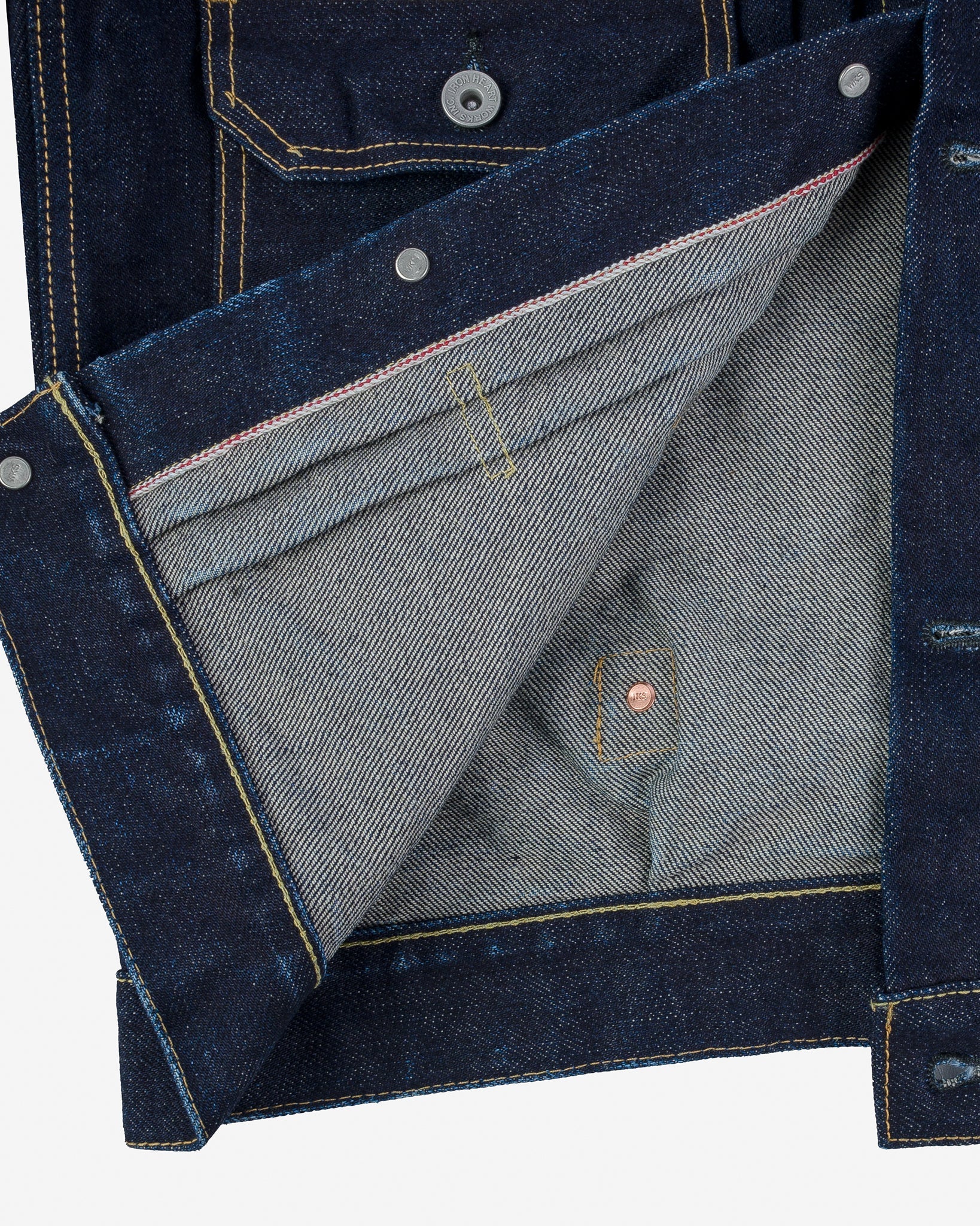 Iron Heart IHJ-139-IND 19oz Selvedge Denim Type II Jacket - Indigo