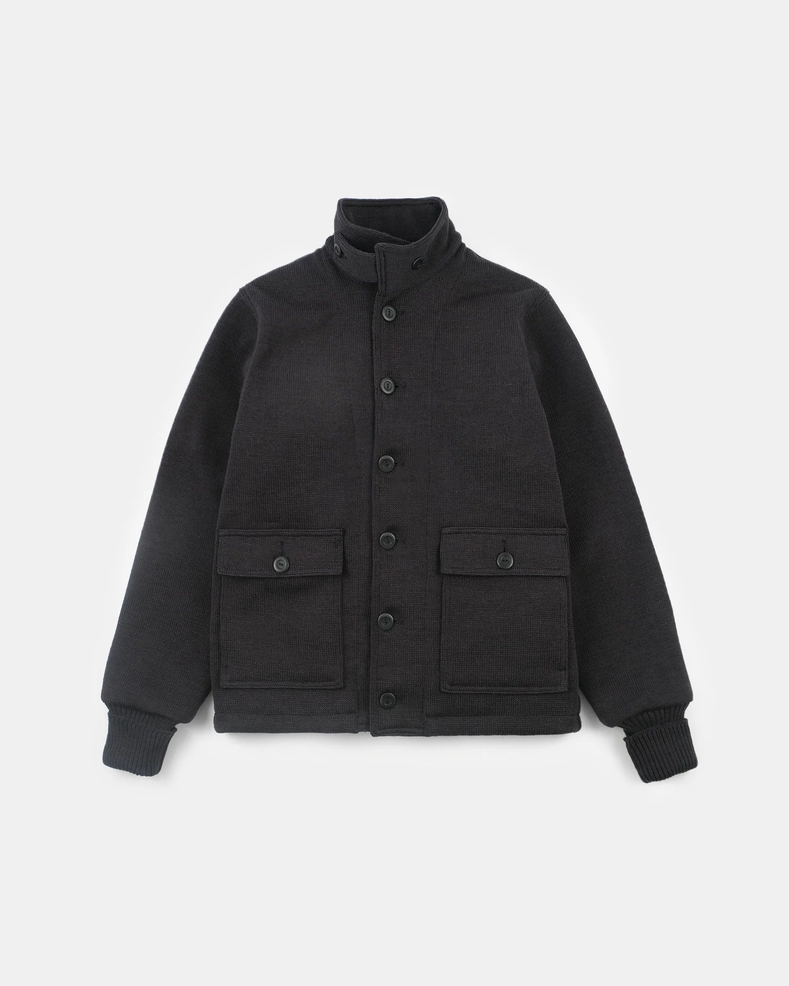 Dehen 1920 Lined Submariner Sweater - Dark Charcoal