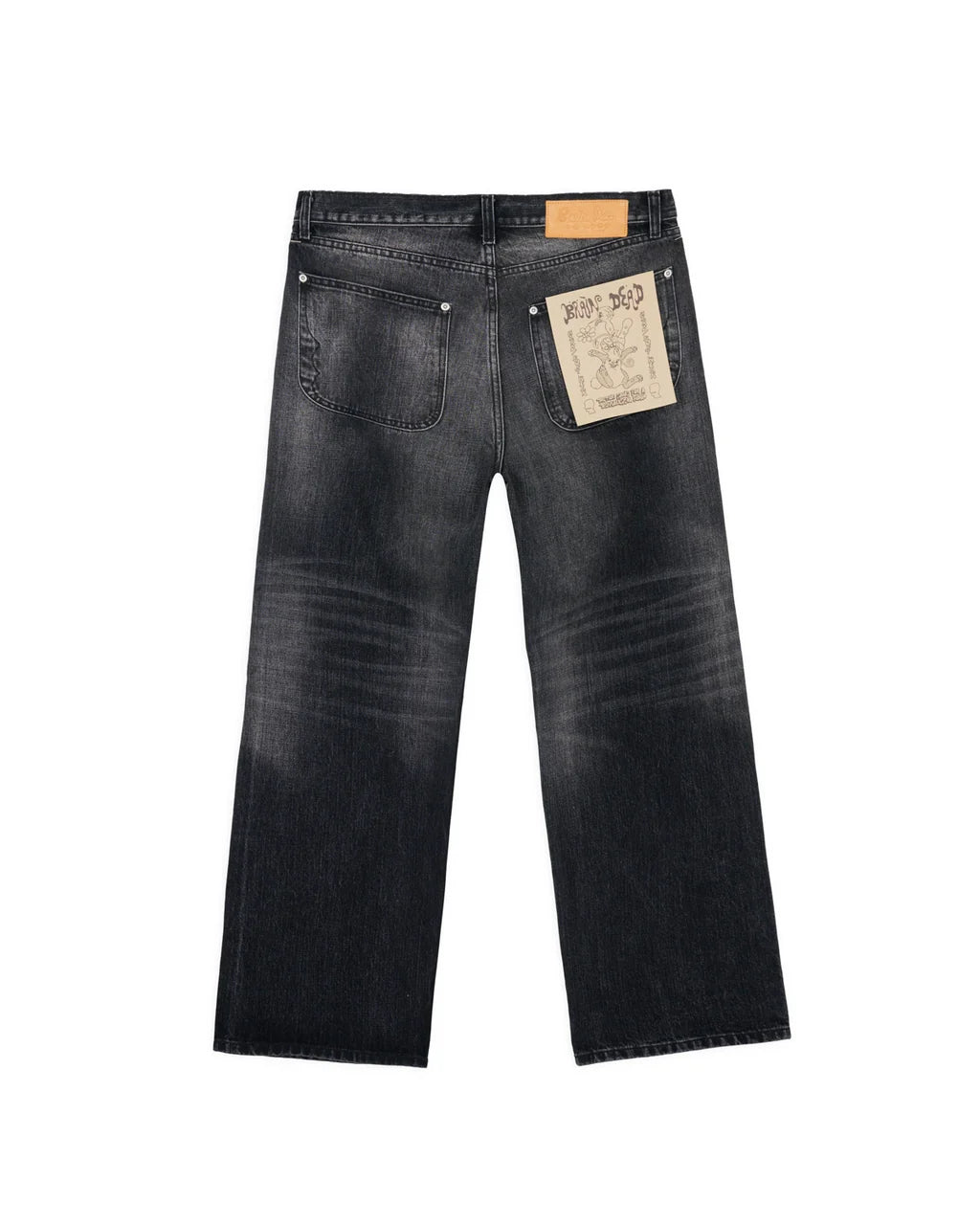 Brain Dead Type 00 13.2oz Selvedge Denim - Washed Black