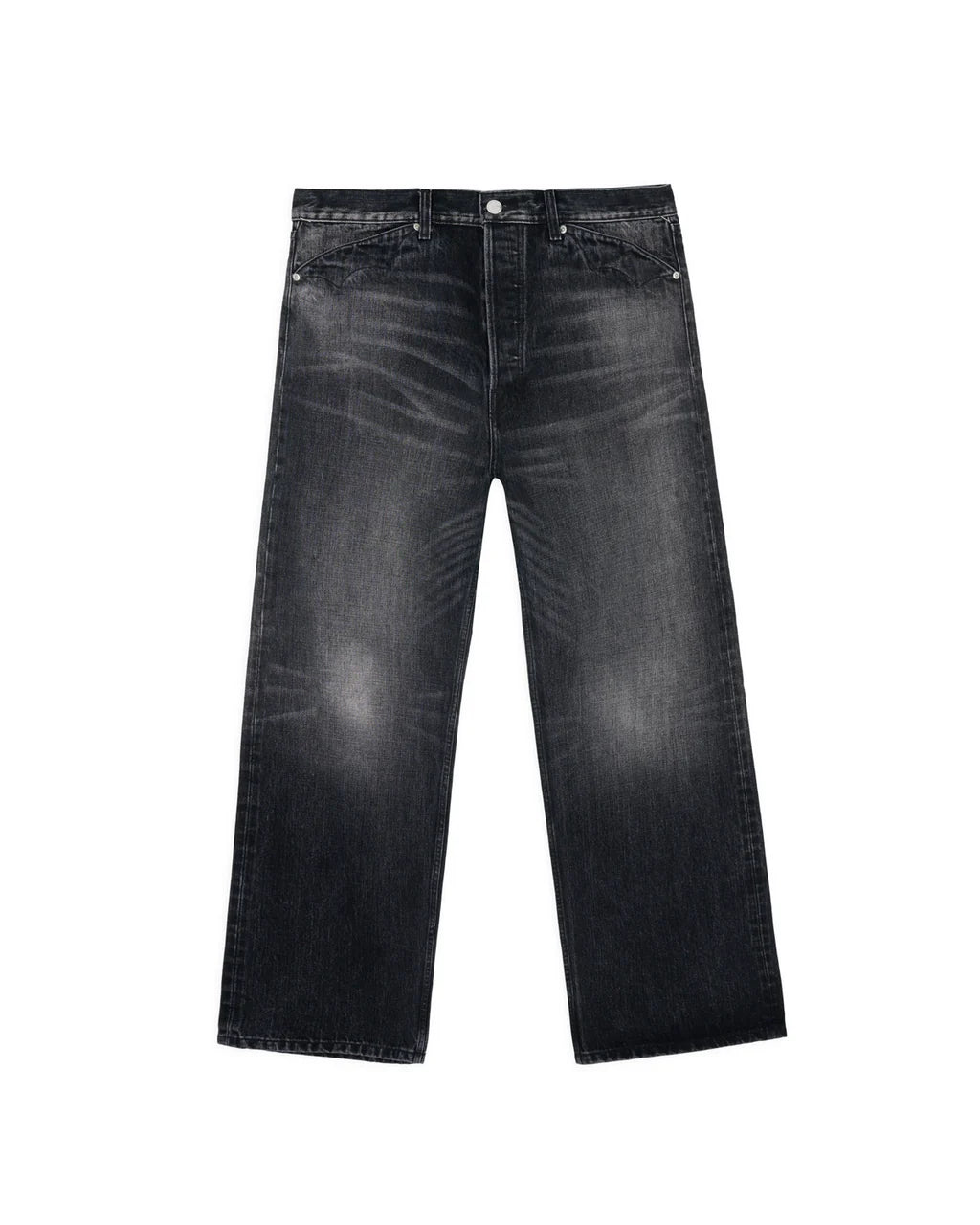 Brain Dead Type 00 13.2oz Selvedge Denim - Washed Black