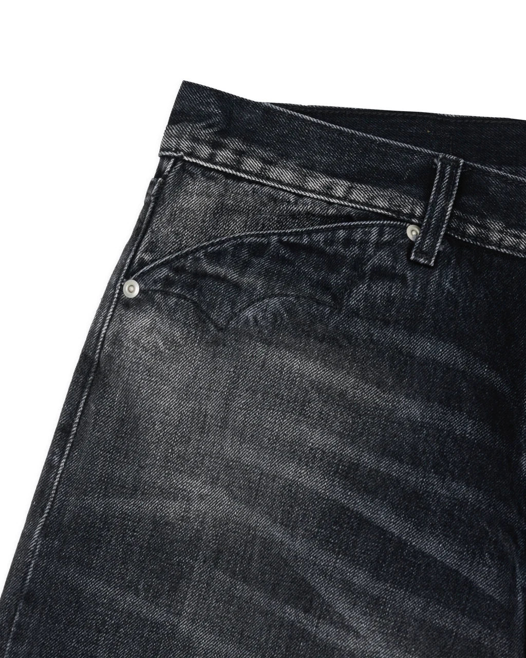 Brain Dead Type 00 13.2oz Selvedge Denim - Washed Black