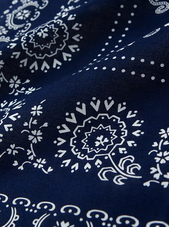 The Flat Head FN-GB-101 Bandana - Navy