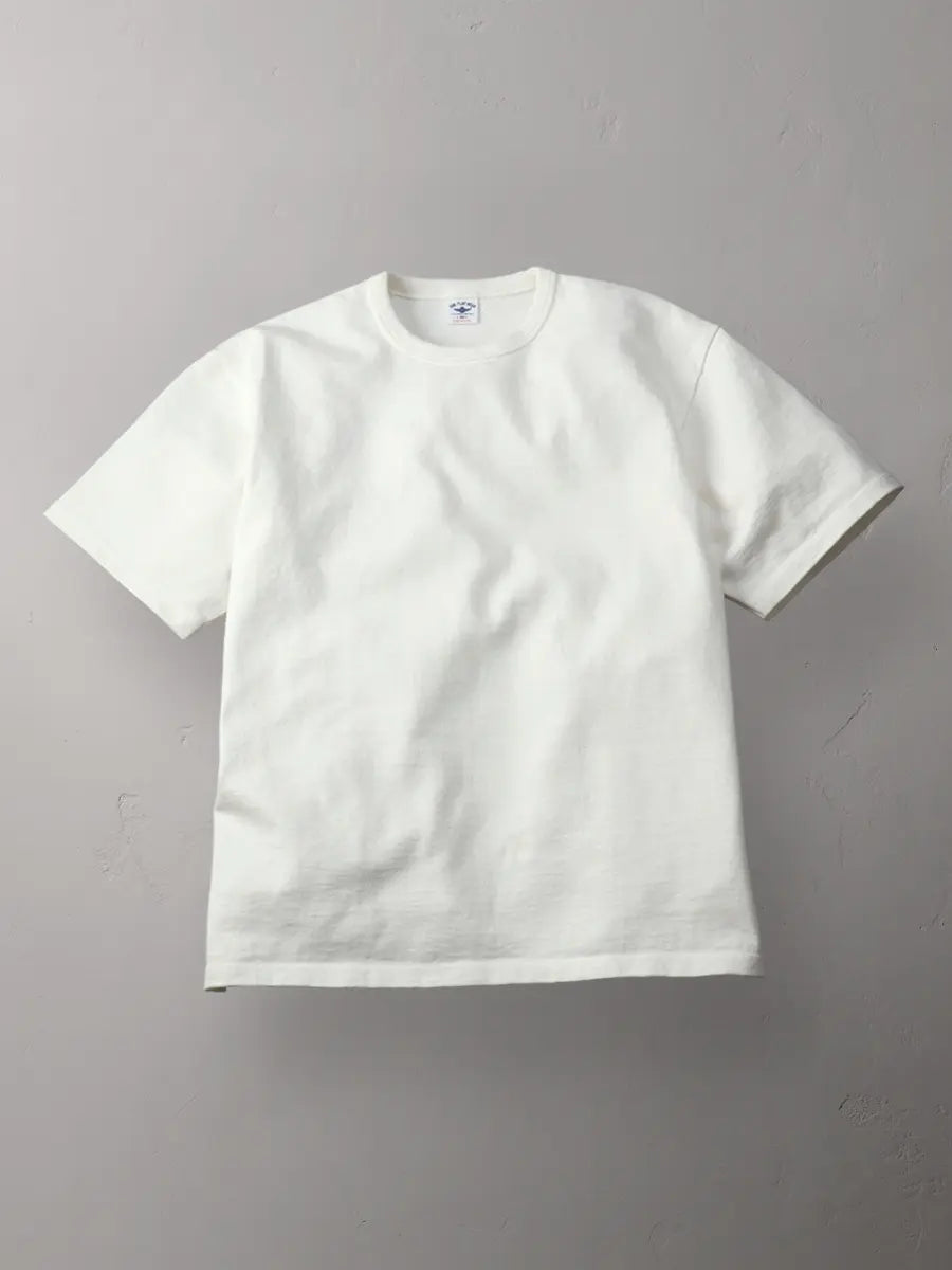 The Flat Head FN-HTK-001 20oz Heavy Loopwheeled Tee - White