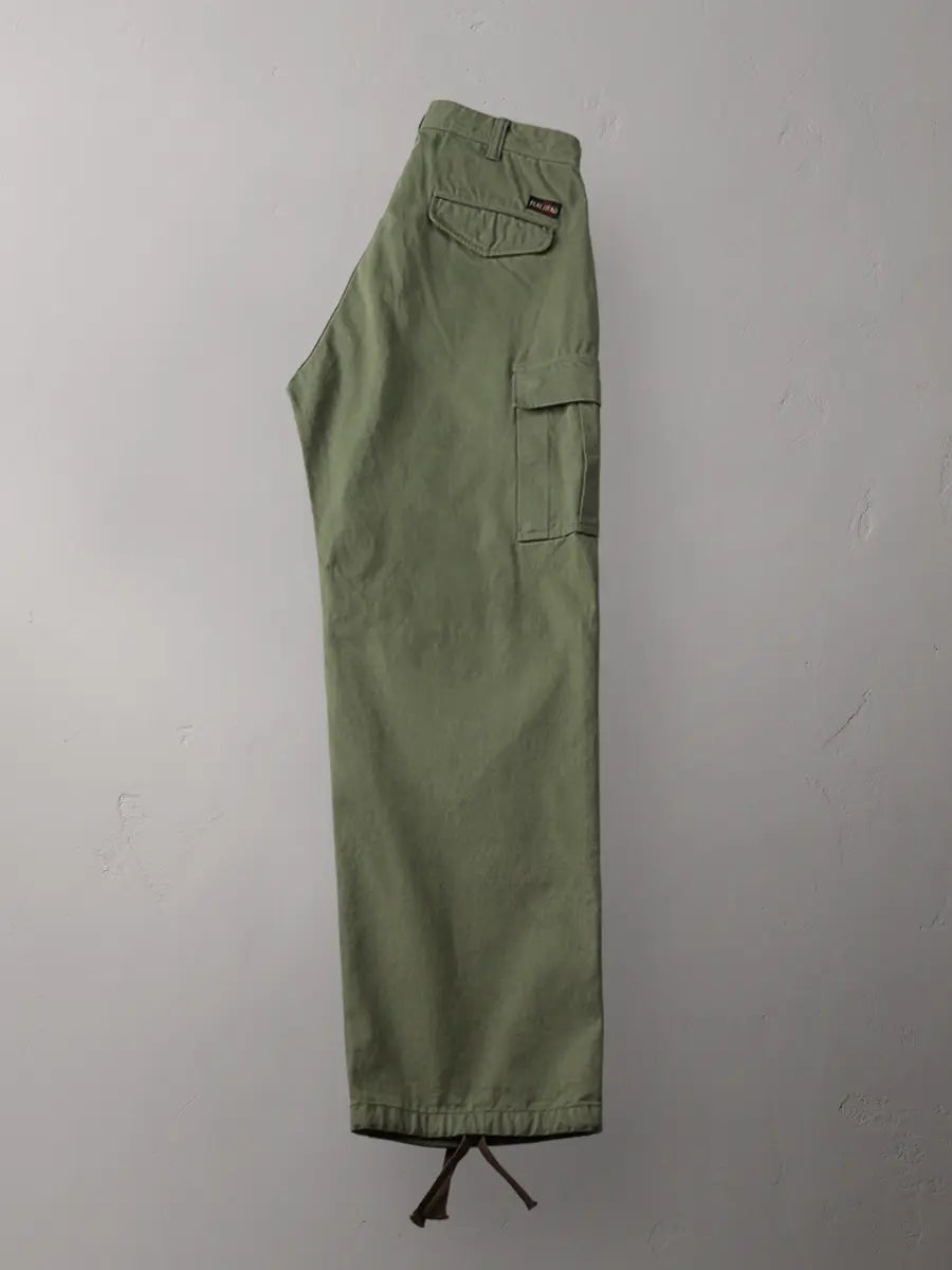 The Flat Head FN-PA-C016 Cargo Pants - Olive