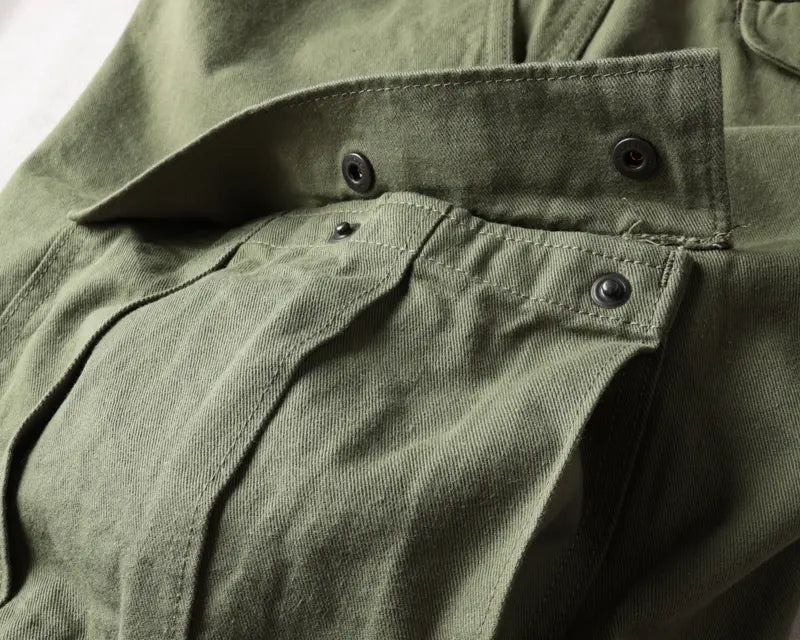 The Flat Head FN-PA-C016 Cargo Pants - Olive
