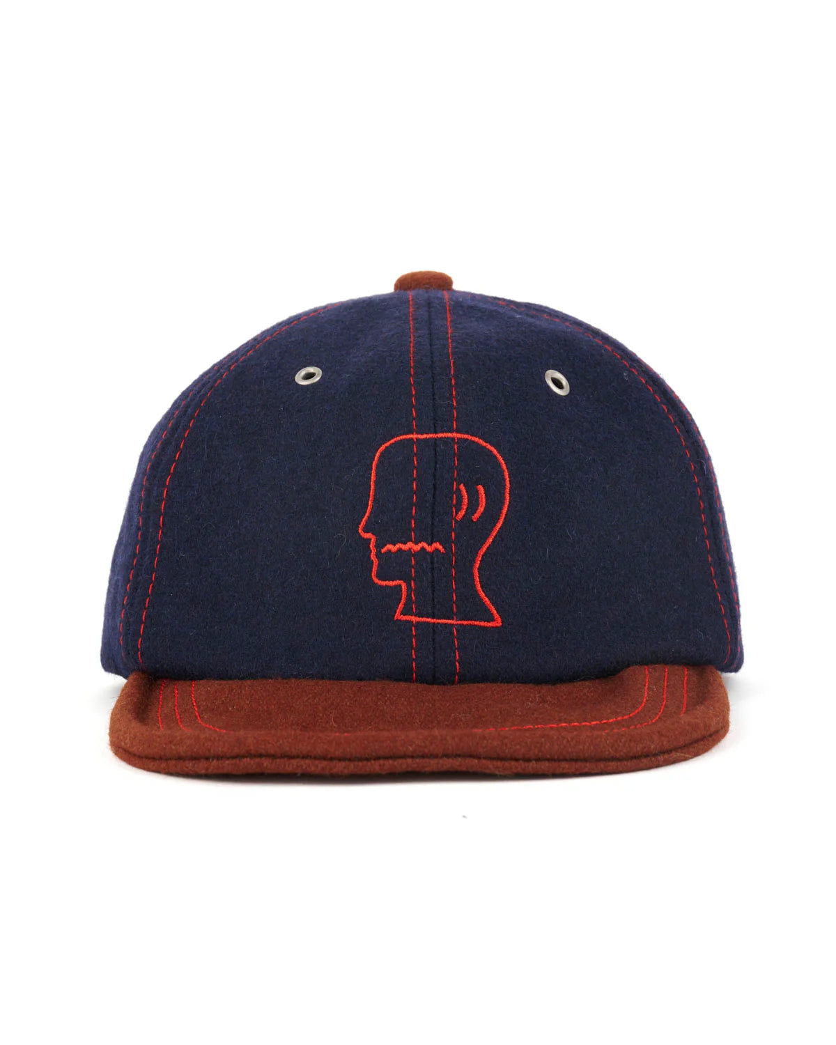 Brain Dead Flannel Wire Brim Hat - Navy