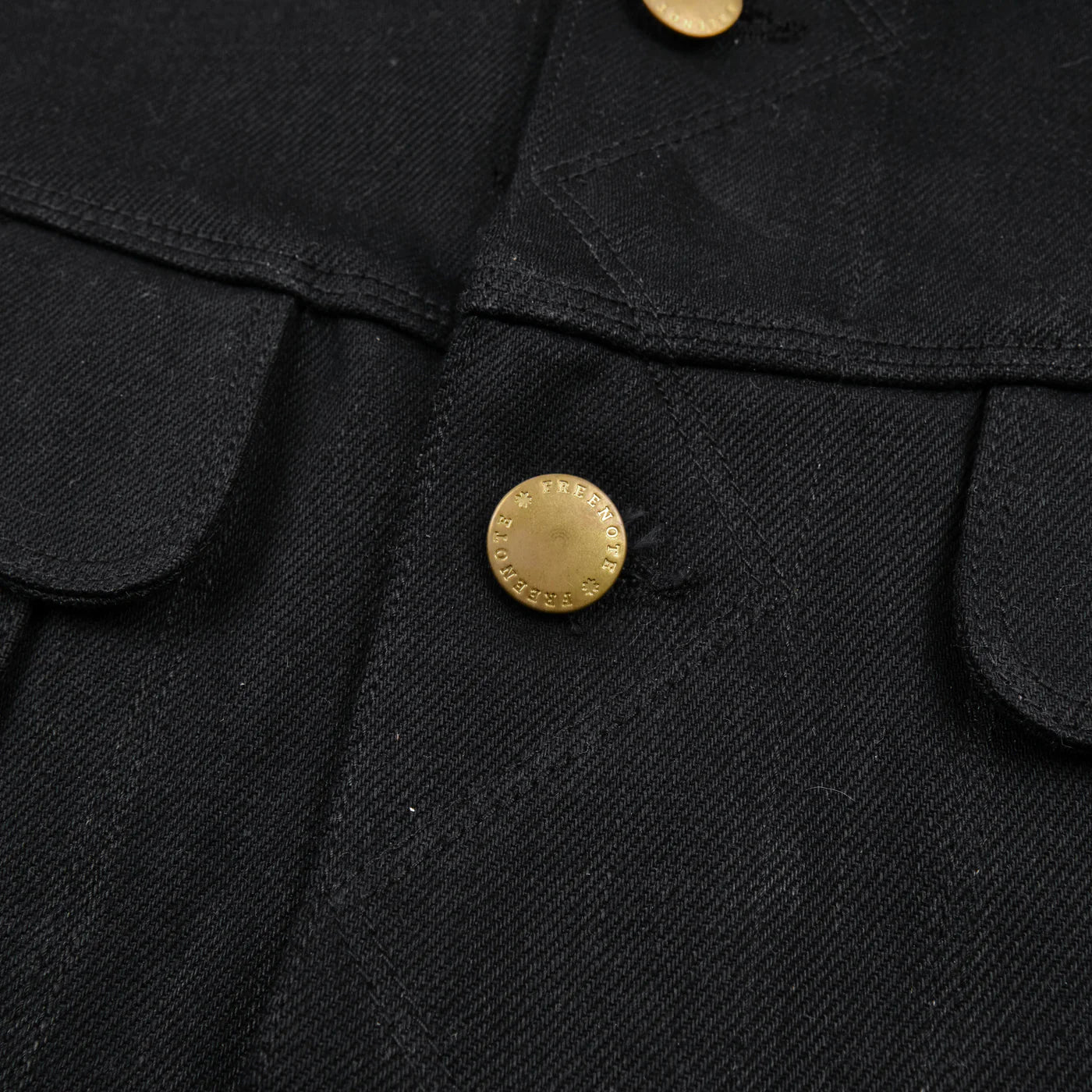 Freenote Cloth High Low "Aces High" Denim Jacket - 14oz Double Black