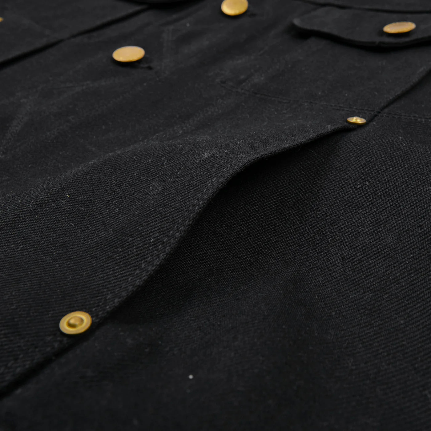 Freenote Cloth High Low "Aces High" Denim Jacket - 14oz Double Black