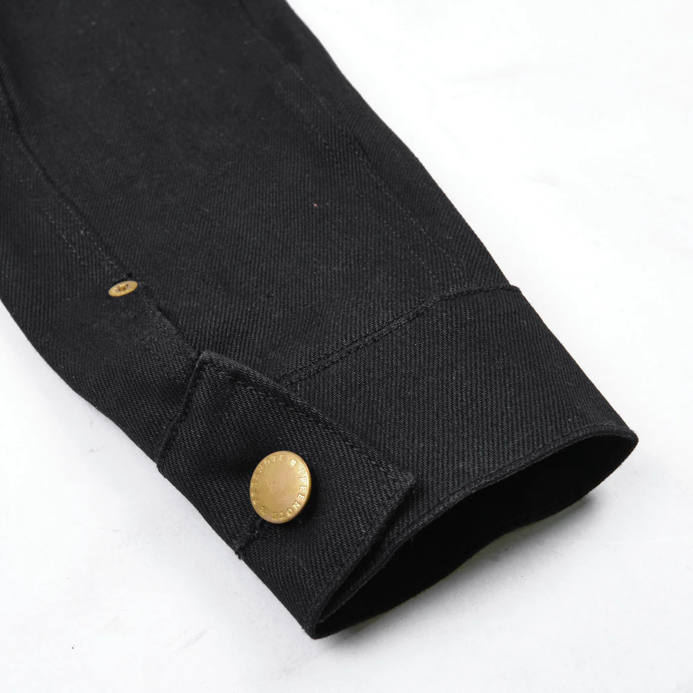 Freenote Cloth High Low "Aces High" Denim Jacket - 14oz Double Black