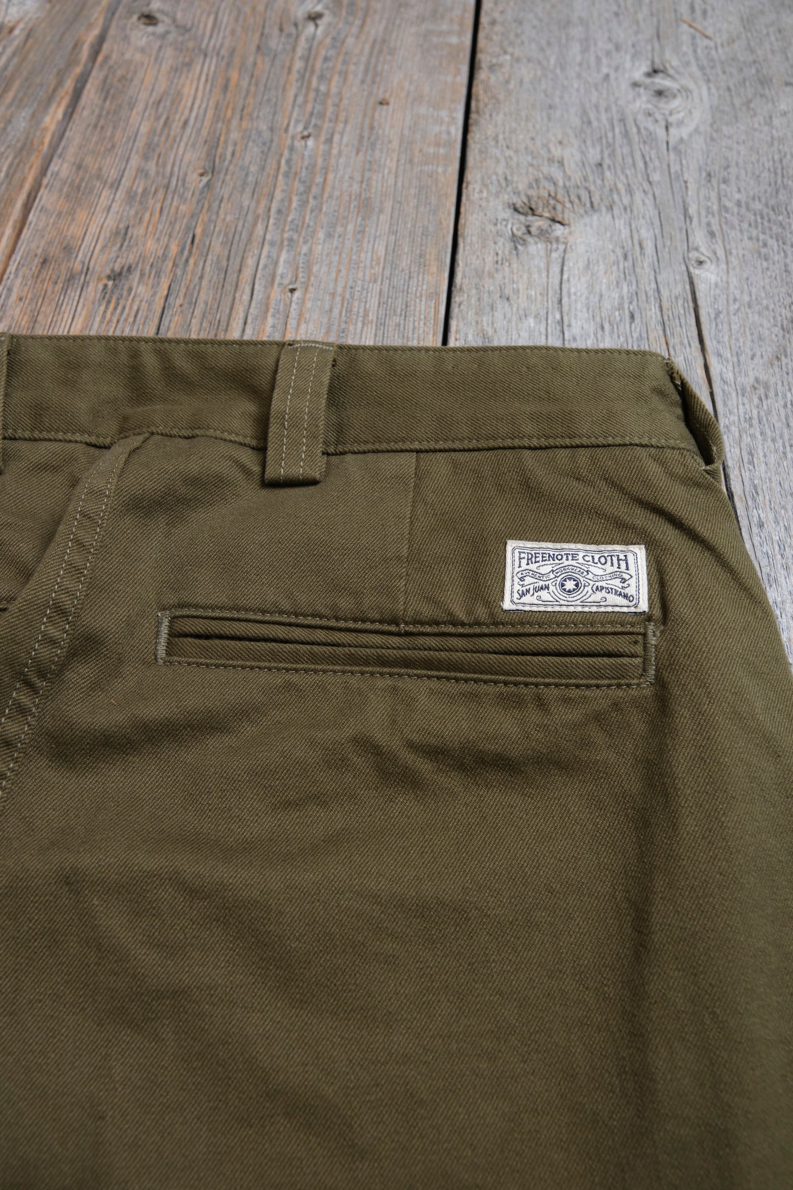 Freenote Cloth 9oz Shifter Pant - Olive Twill