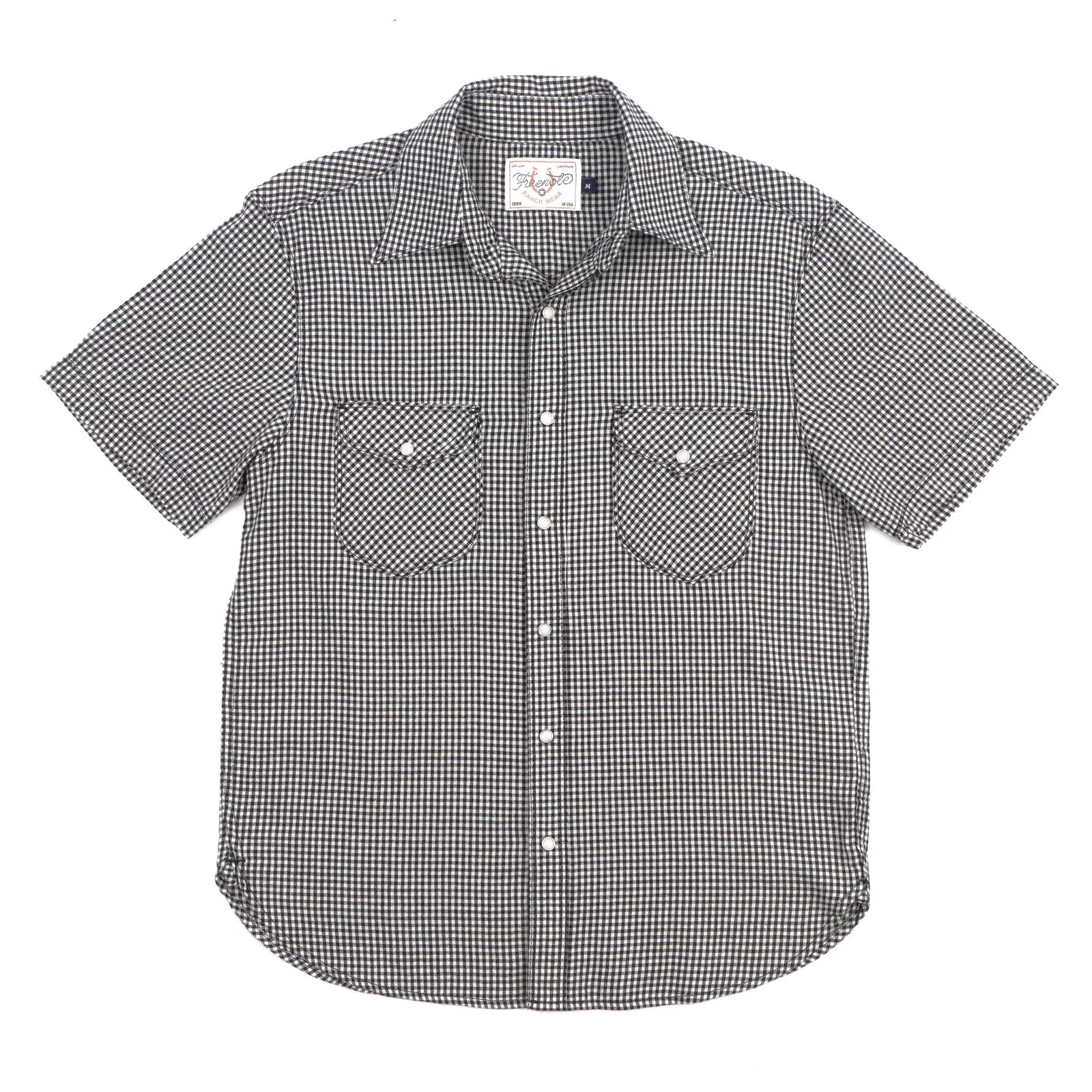 Freenote Cloth Bodie S/S Western - Black Gingham