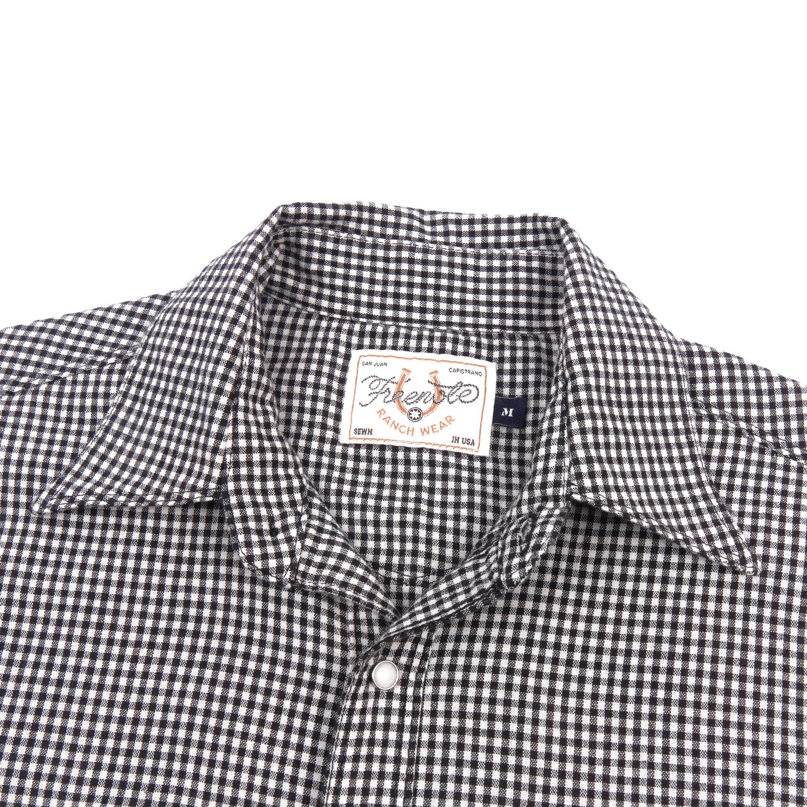 Freenote Cloth Bodie S/S Western - Black Gingham