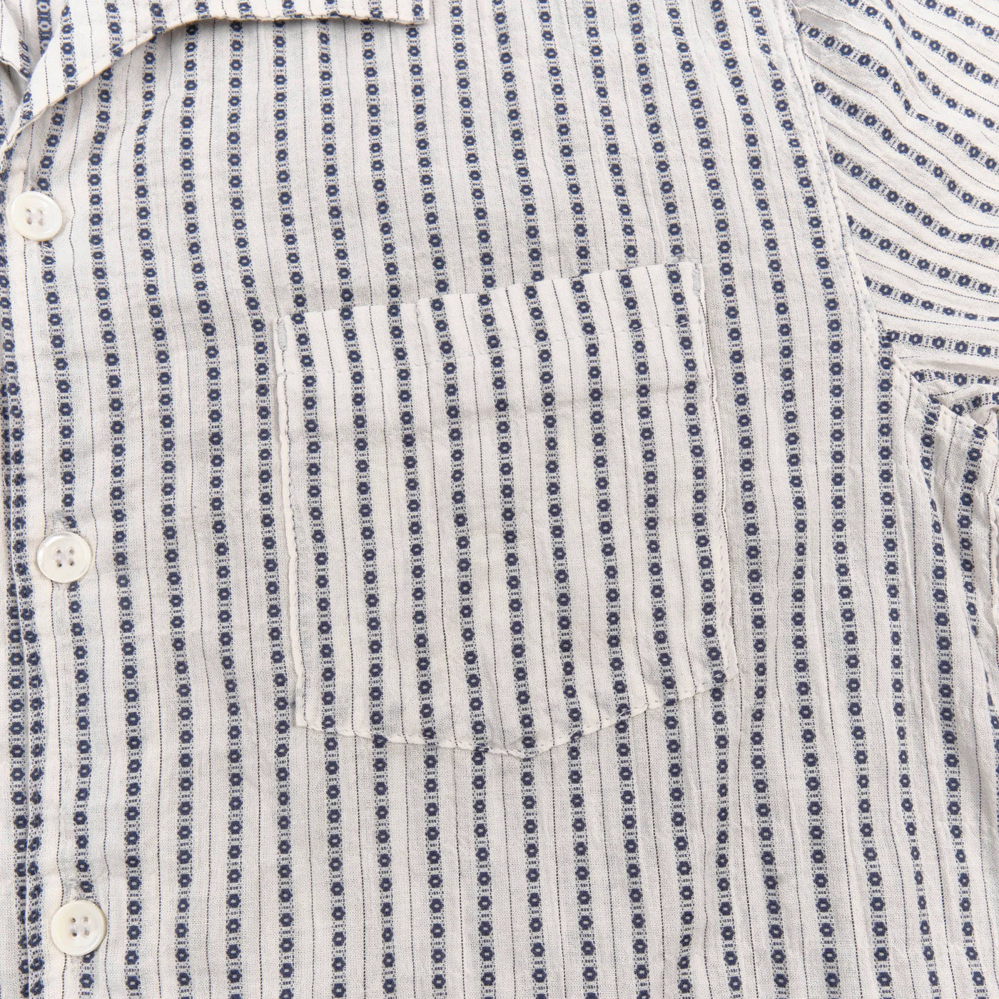 Freenote Cloth Cayucos Shirt - Jacquard White
