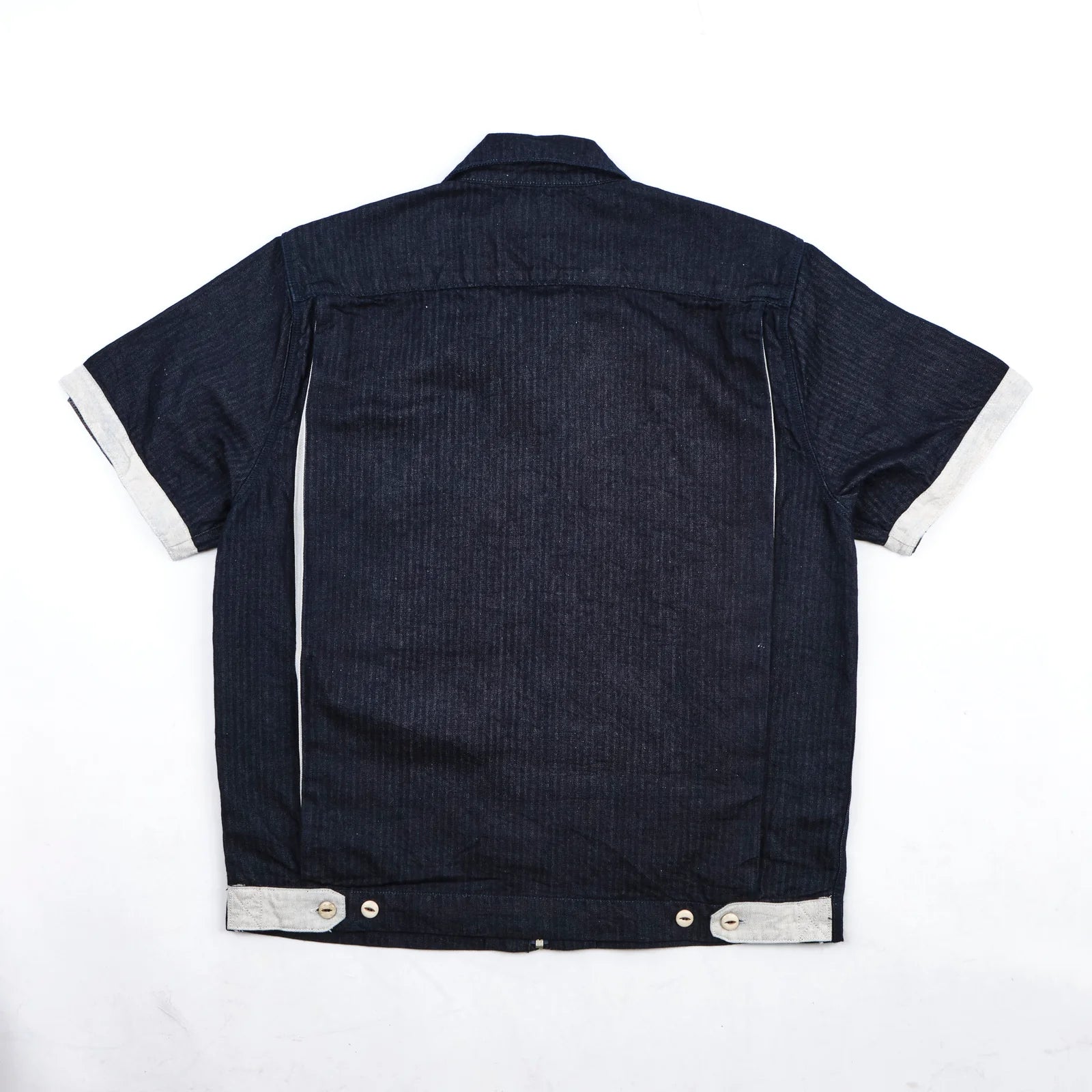 Freenote Cloth Yorba Shirt - Navy Herringbone