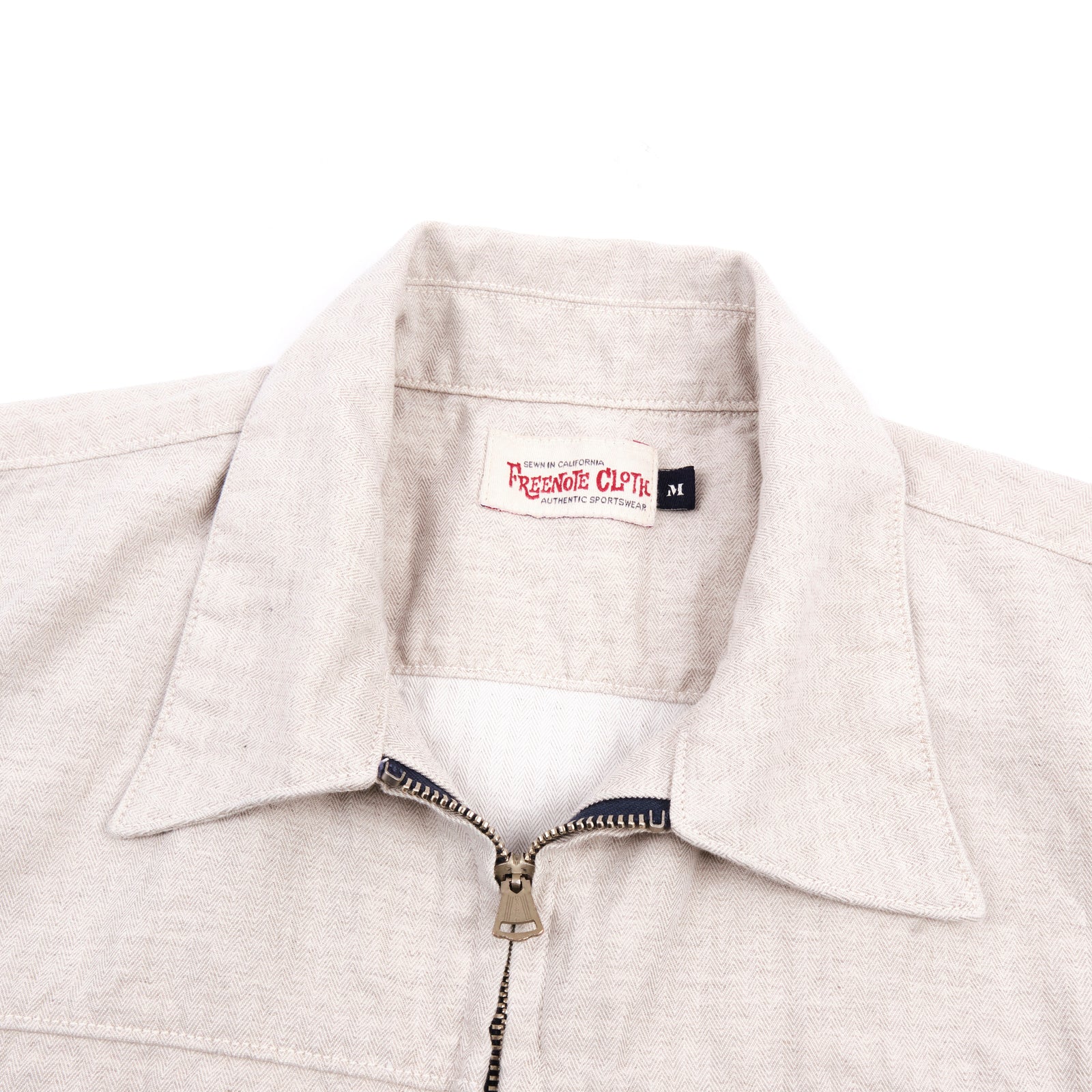 Freenote Cloth Yorba Shirt - White Herringbone