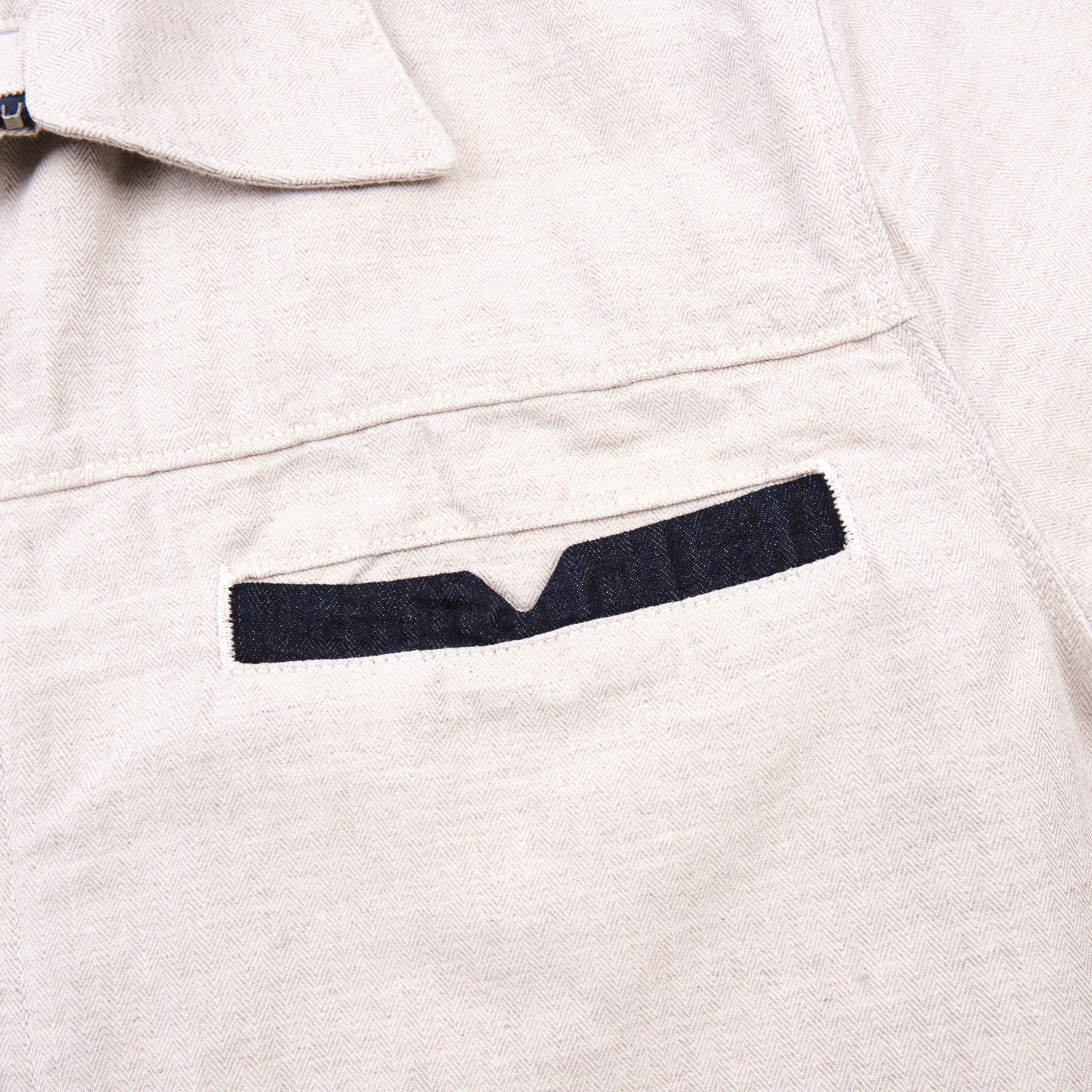 Freenote Cloth Yorba Shirt - White Herringbone