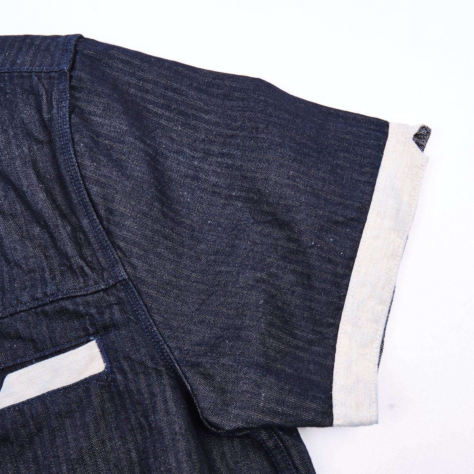 Freenote Cloth Yorba Shirt - Navy Herringbone