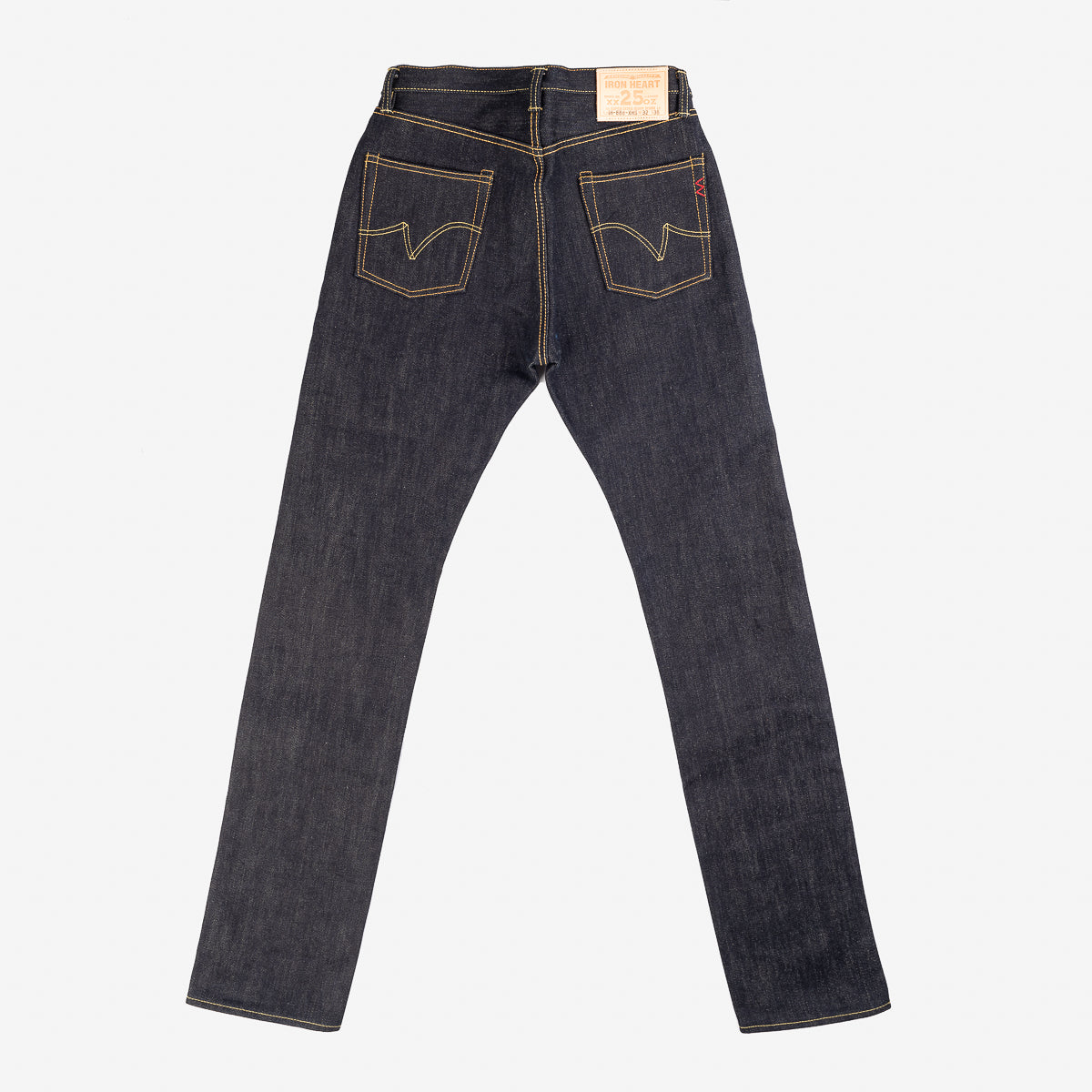 Iron Heart IH-888-XHS 25oz Selvedge Denim Medium/High Rise Tapered Cut Jeans - Indigo