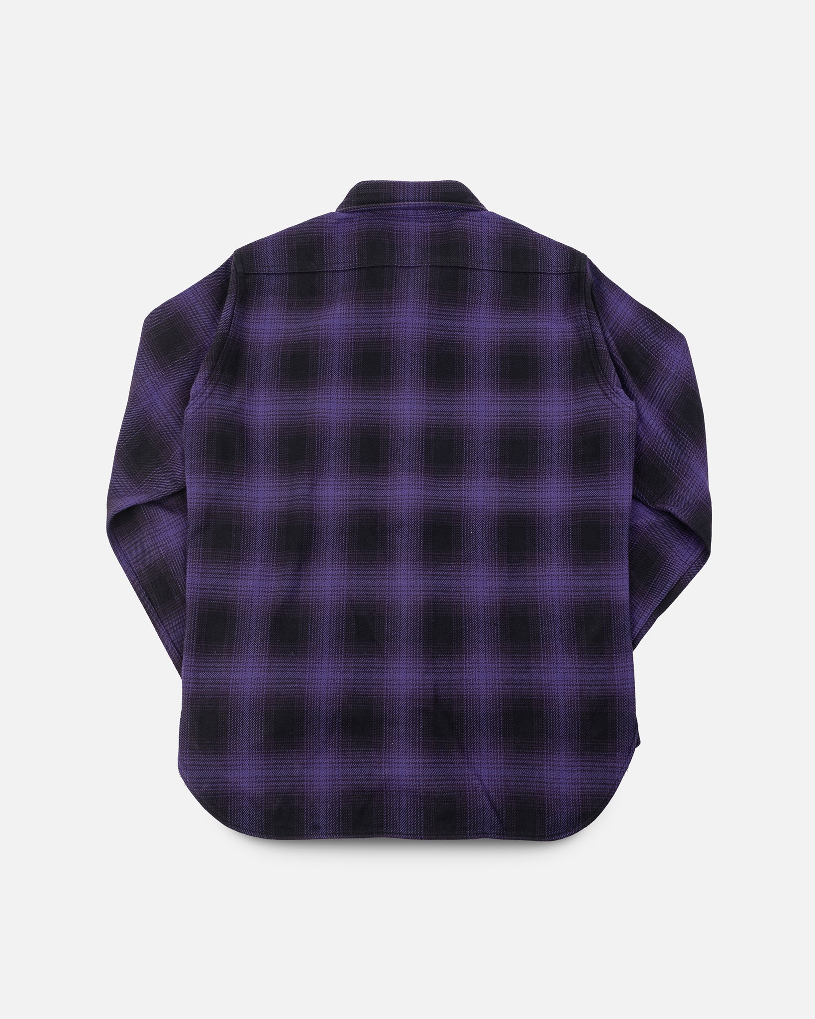 Iron Heart IHSH-265-PUR Ultra Heavy Flannel Ombré Check Work Shirt - Purple/Black