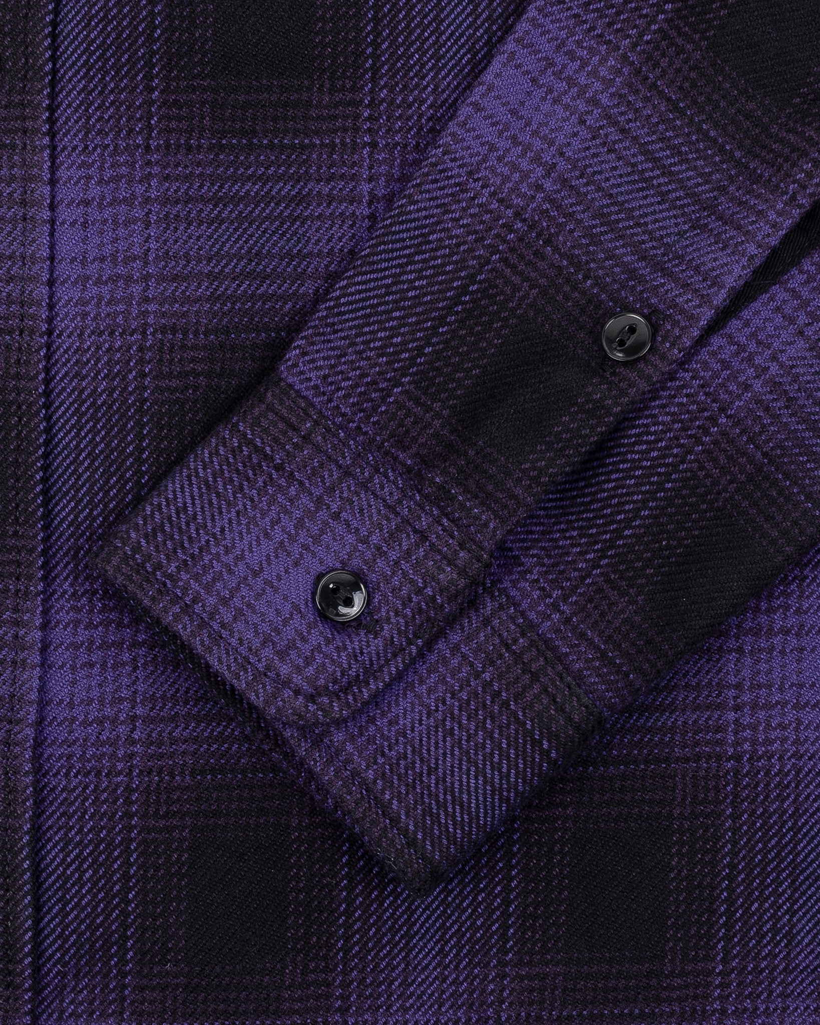 Iron Heart IHSH-265-PUR Ultra Heavy Flannel Ombré Check Work Shirt - Purple/Black