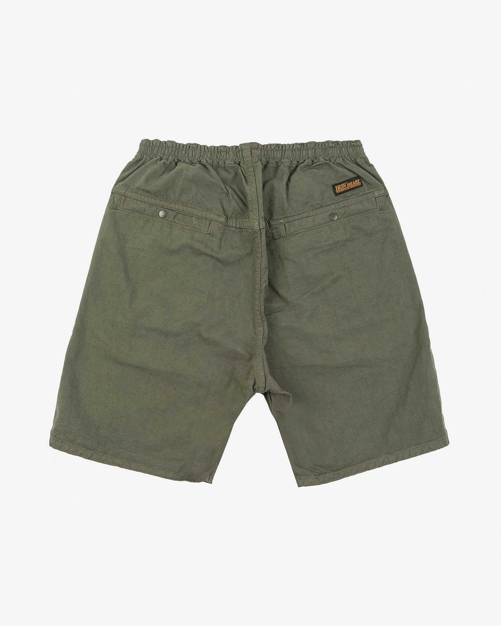 Iron Heart IH-729-OLV Cotton Easy Shorts - Olive