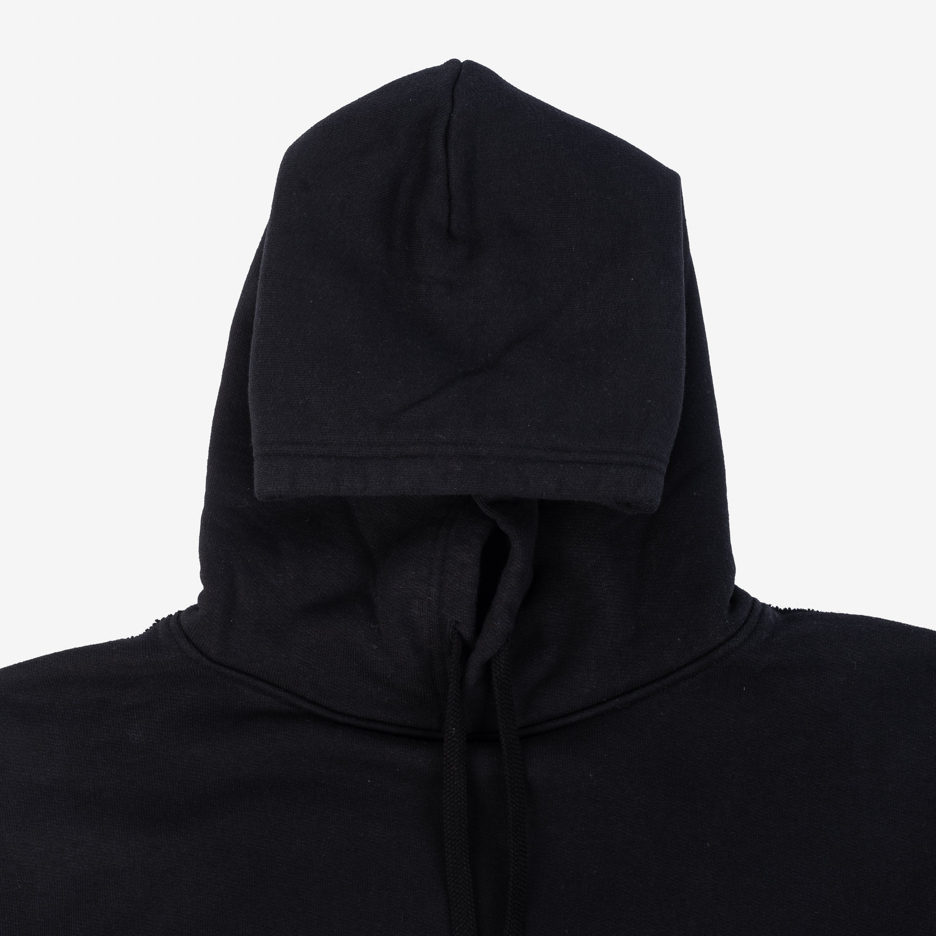 Iron Heart IHSW-49-BLK 14oz Ultra Heavyweight Loopwheel Cotton Hoodie – Black