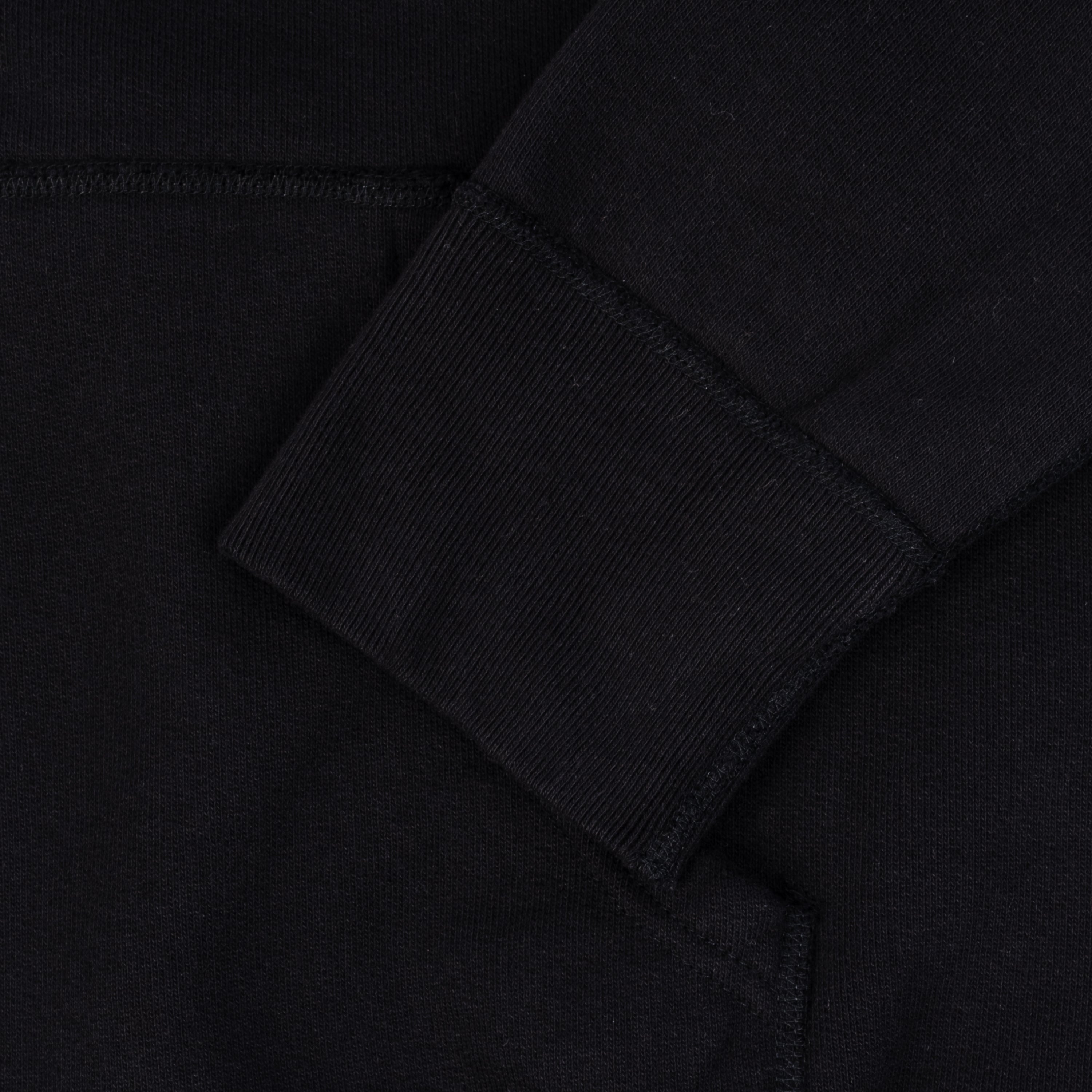 Iron Heart IHSW-49-BLK 14oz Ultra Heavyweight Loopwheel Cotton Hoodie – Black