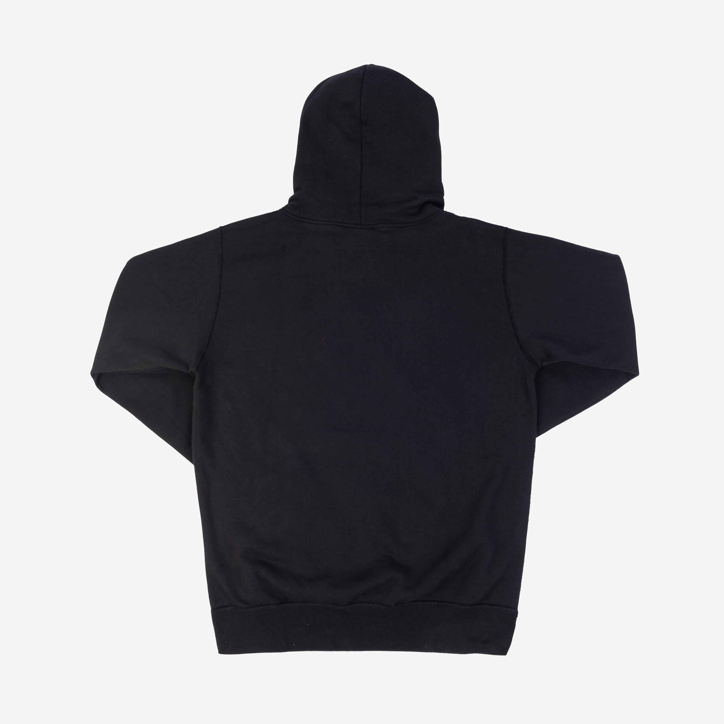 Iron Heart IHSW-49-BLK 14oz Ultra Heavyweight Loopwheel Cotton Hoodie – Black